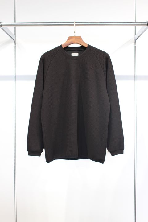 SOFT RIPPLE JERSEY L/S TEE | BLACK | カットソー