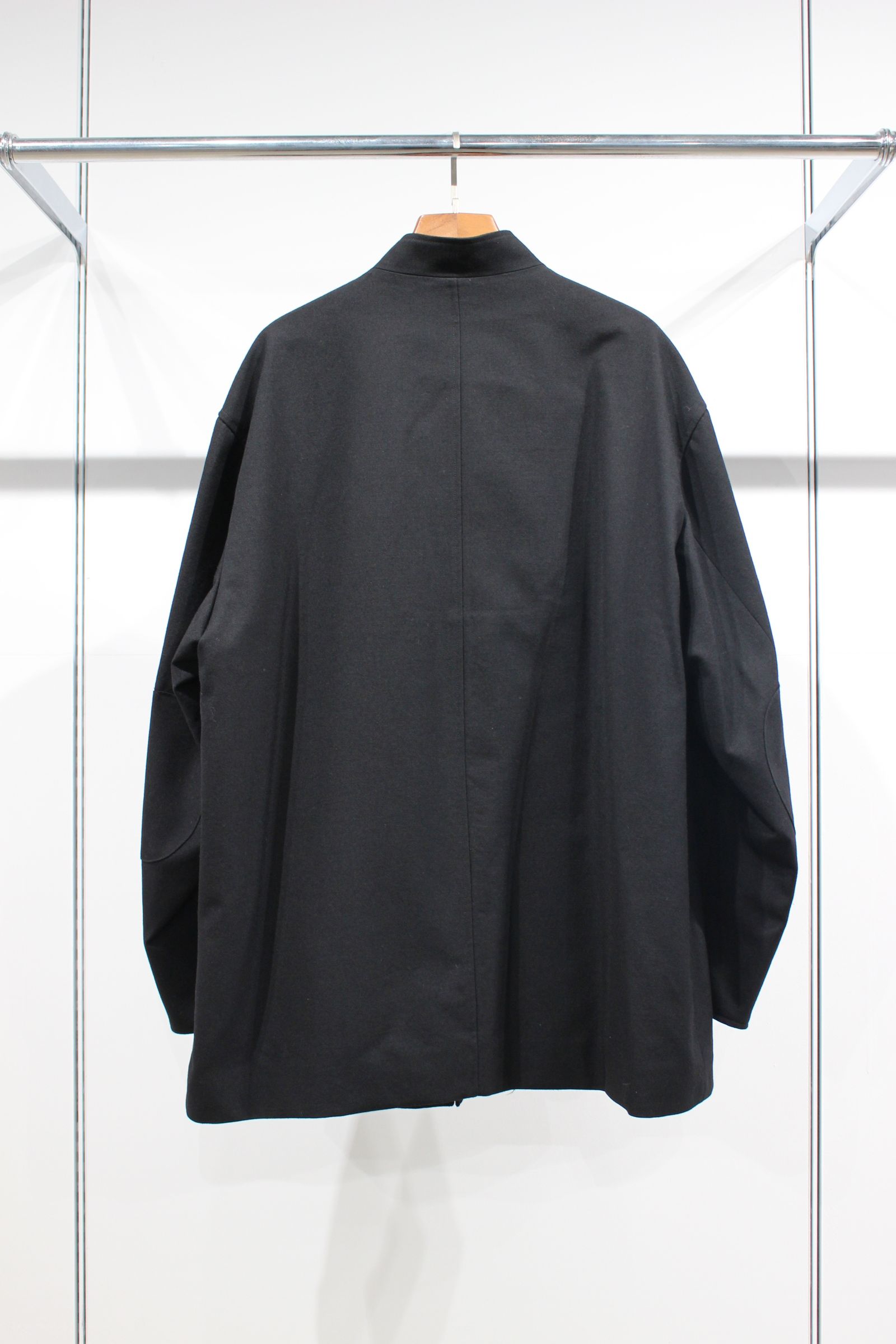 MILITARY WOOL SERGE FORESTIERE/BLACK