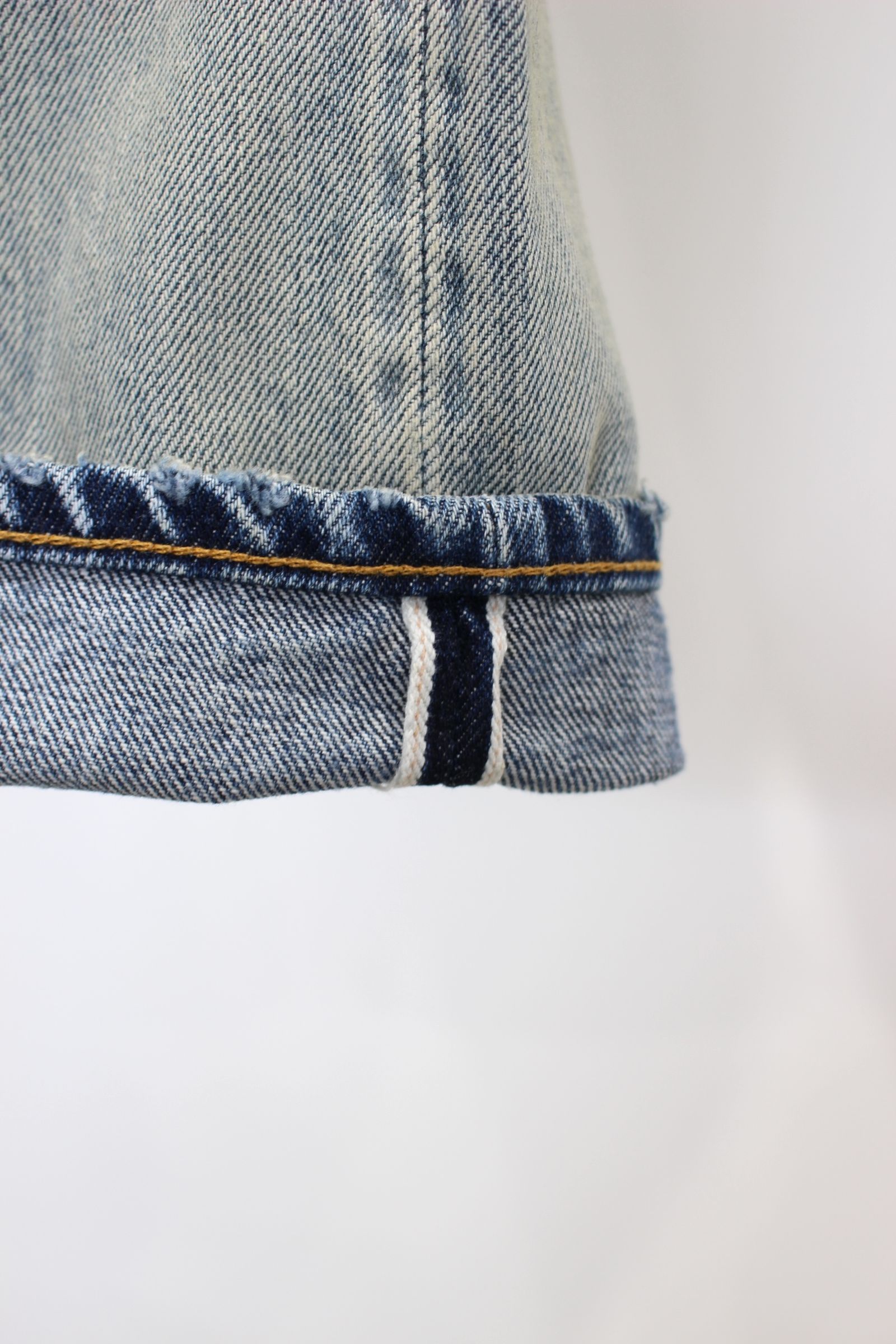 ANCELLM - AGING SELVEDGE TAPERED 5P DENIM PANTS | INDIGO ANCELLM - AGING SELVEDGE TAPERED 5P DENIM PANTS | INDIGO