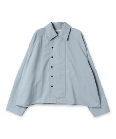 FLAP OVER SHIRT JACKET/SAX