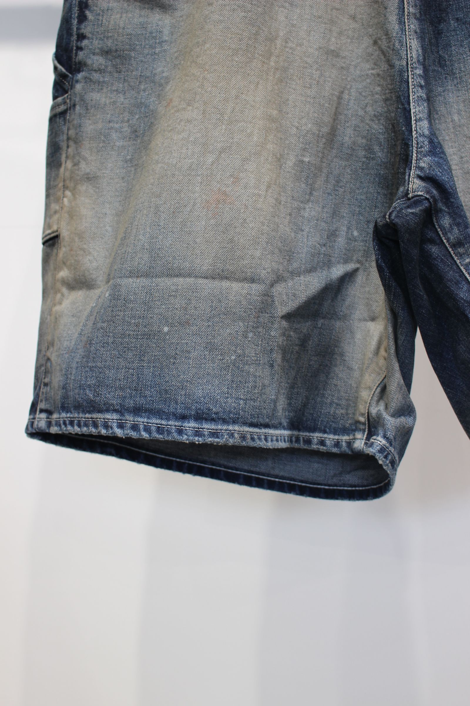 DENIM PAINTER SHORTS | INDIGO | デニムショーツ