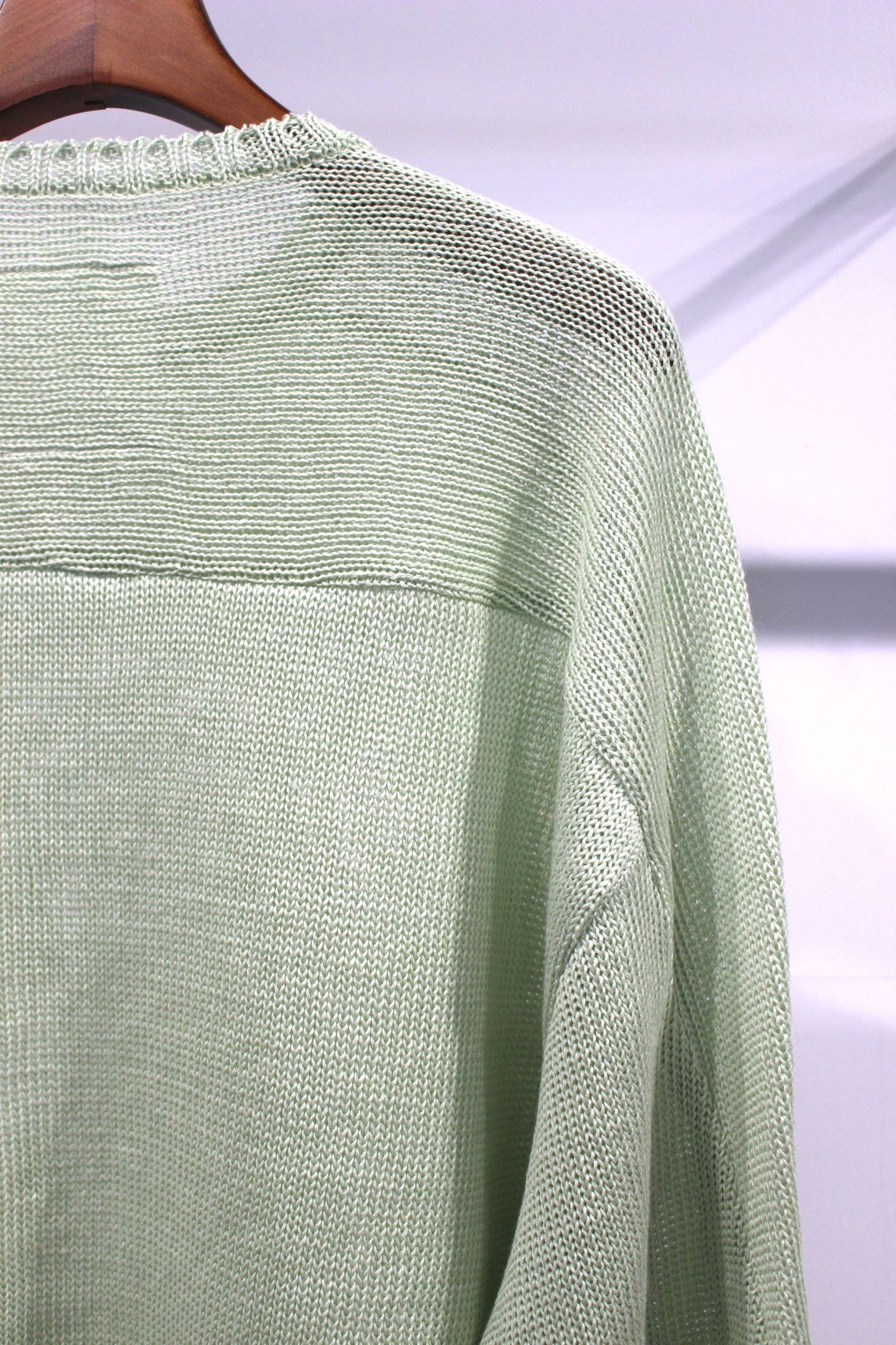 FOOTBALL LINEN KNIT | MINT | ニット