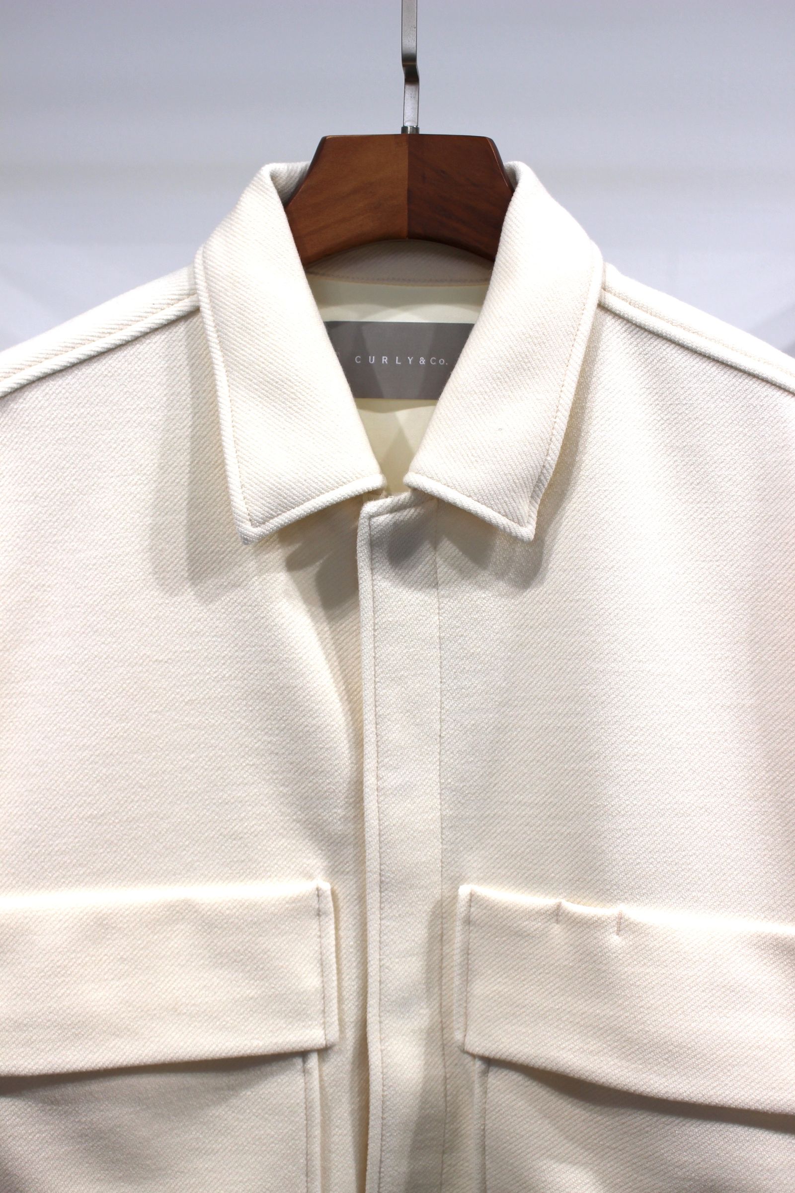 THERMO TWILL CPO SHIRT/WHITE