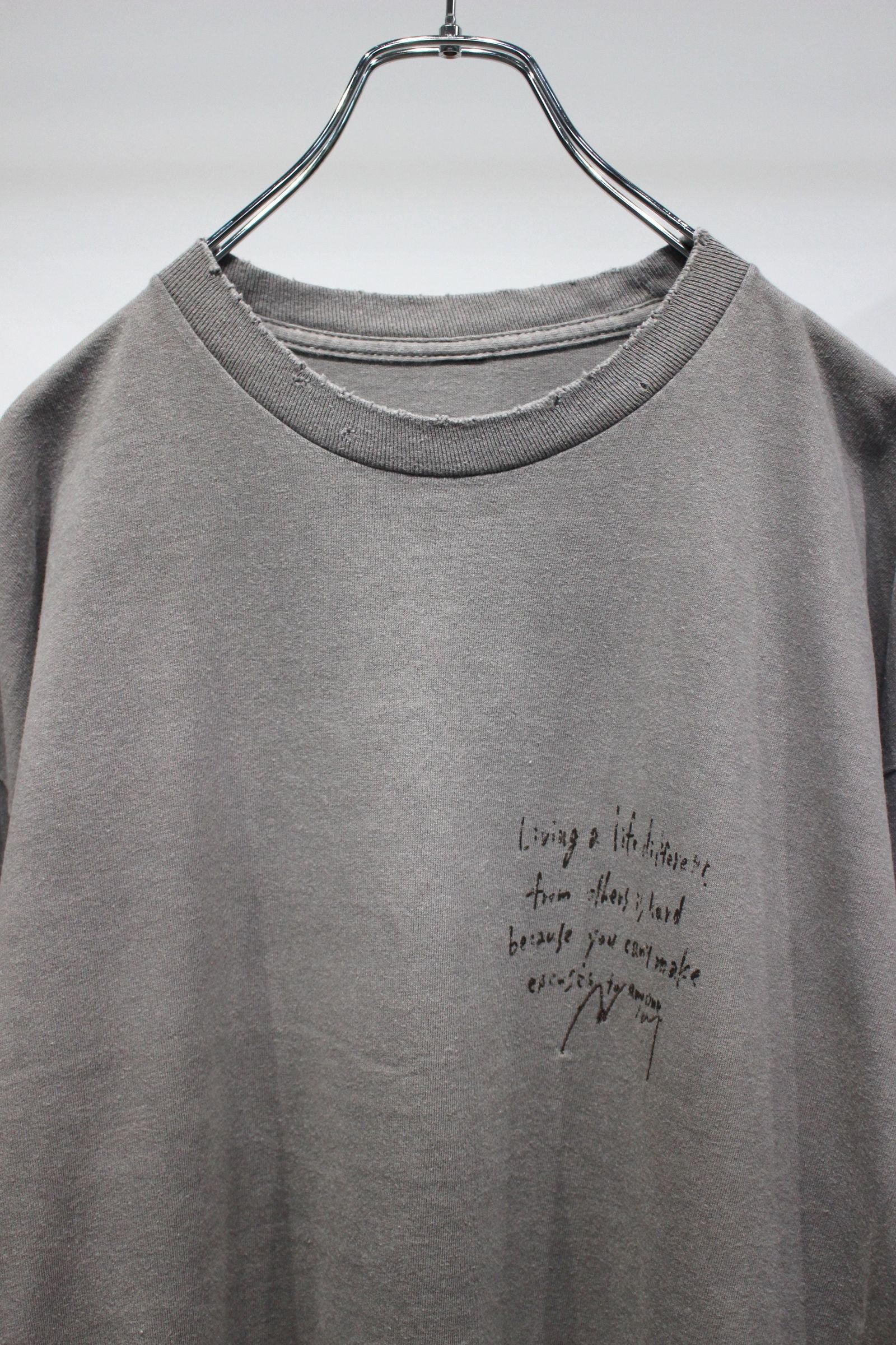 MASSAGE L/S T-SHIRT | GRAY | カットソー