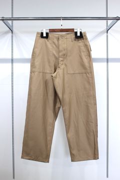 GIZA BACK SATIN BAKER PANTS/BEIGE
