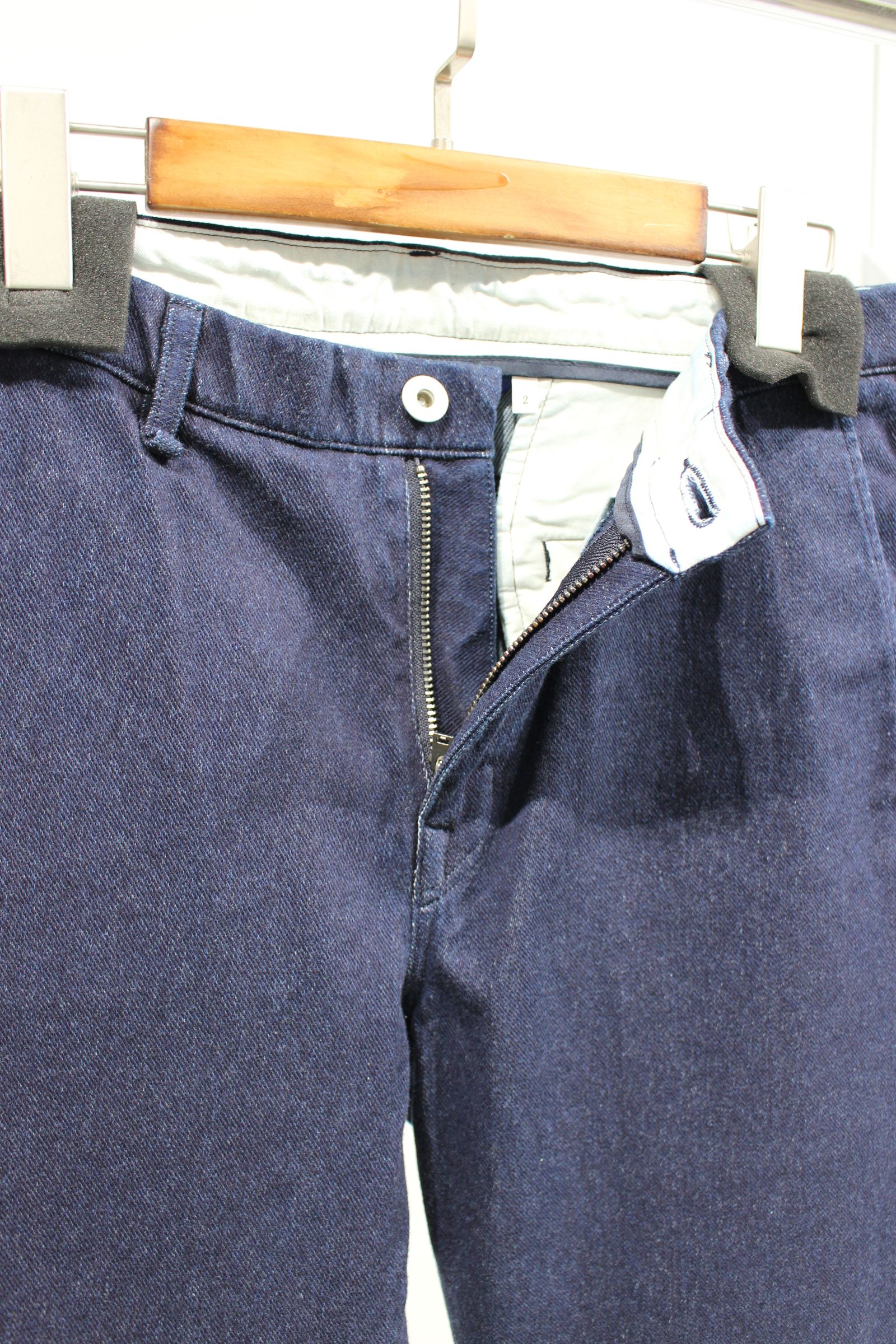 INDIGO SLIM FIT TROUSERS -ONE WASHED-/WASHED INDIGO