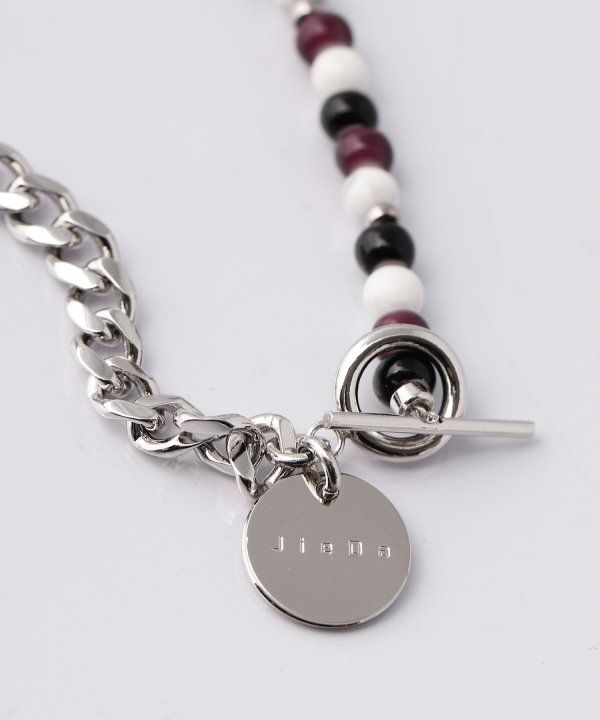 SWITCHING BEADS NECKLACE | WHITE WINE | ネックレス