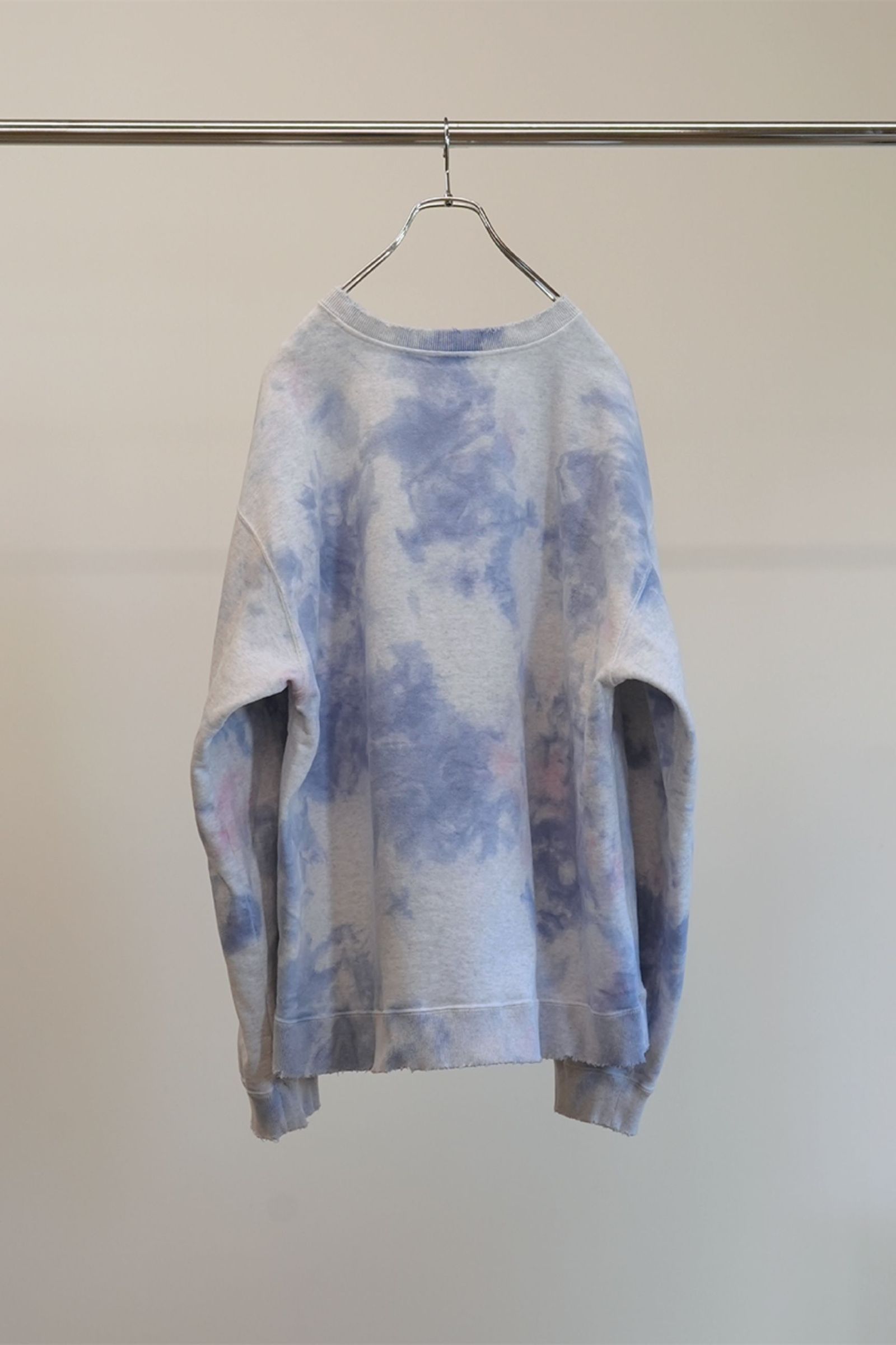 MARBLING SWEAT SHIRT | NAVY | スウェット