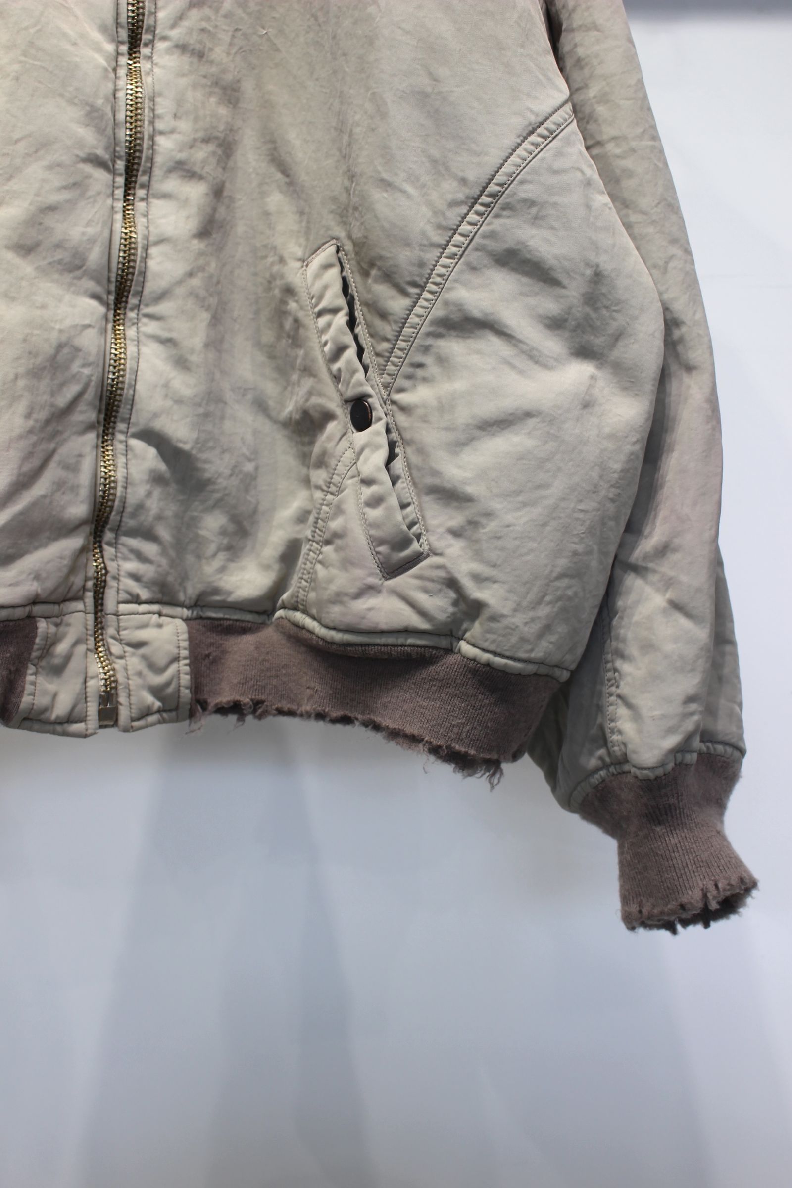 FADED BOMBER JACKET | SAND | ボンバージャケット