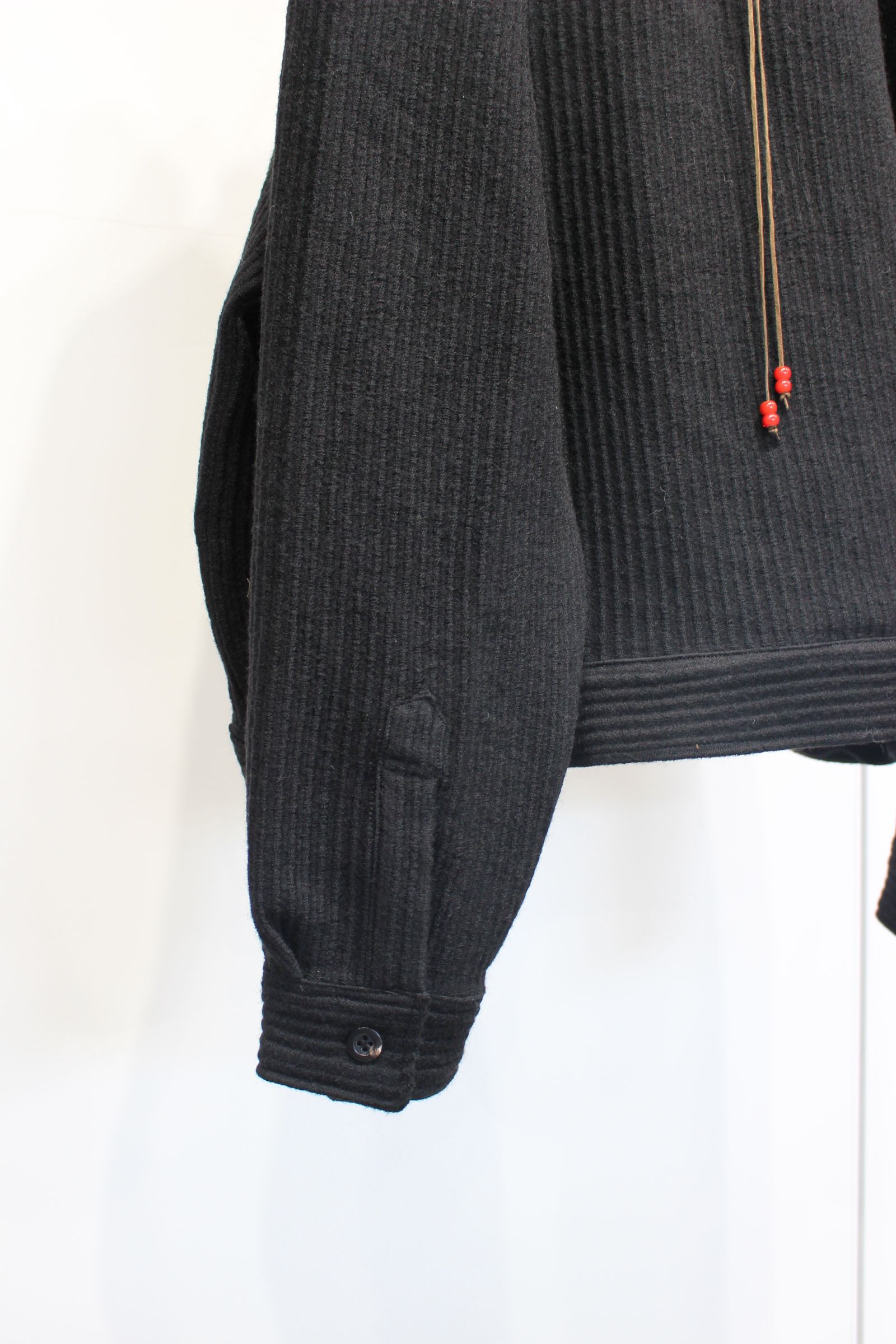 WOOL CORDUROY WORK SHIRT JACKET | BLACK | シャツジャケット