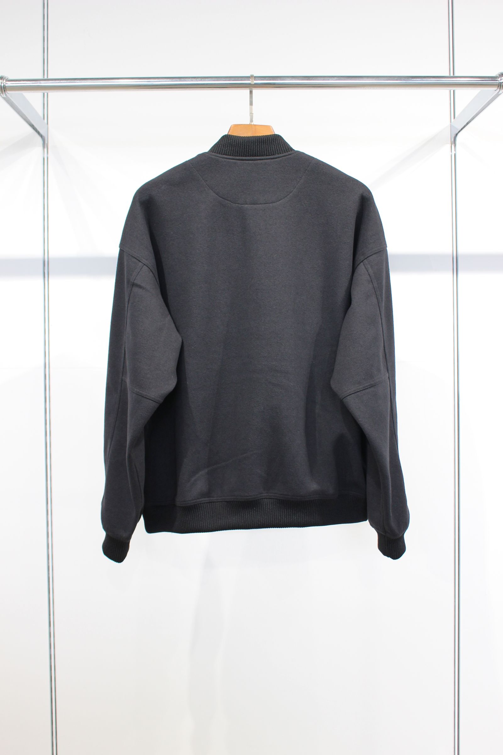 BOUCLE VERSITY JACKET/BLACK