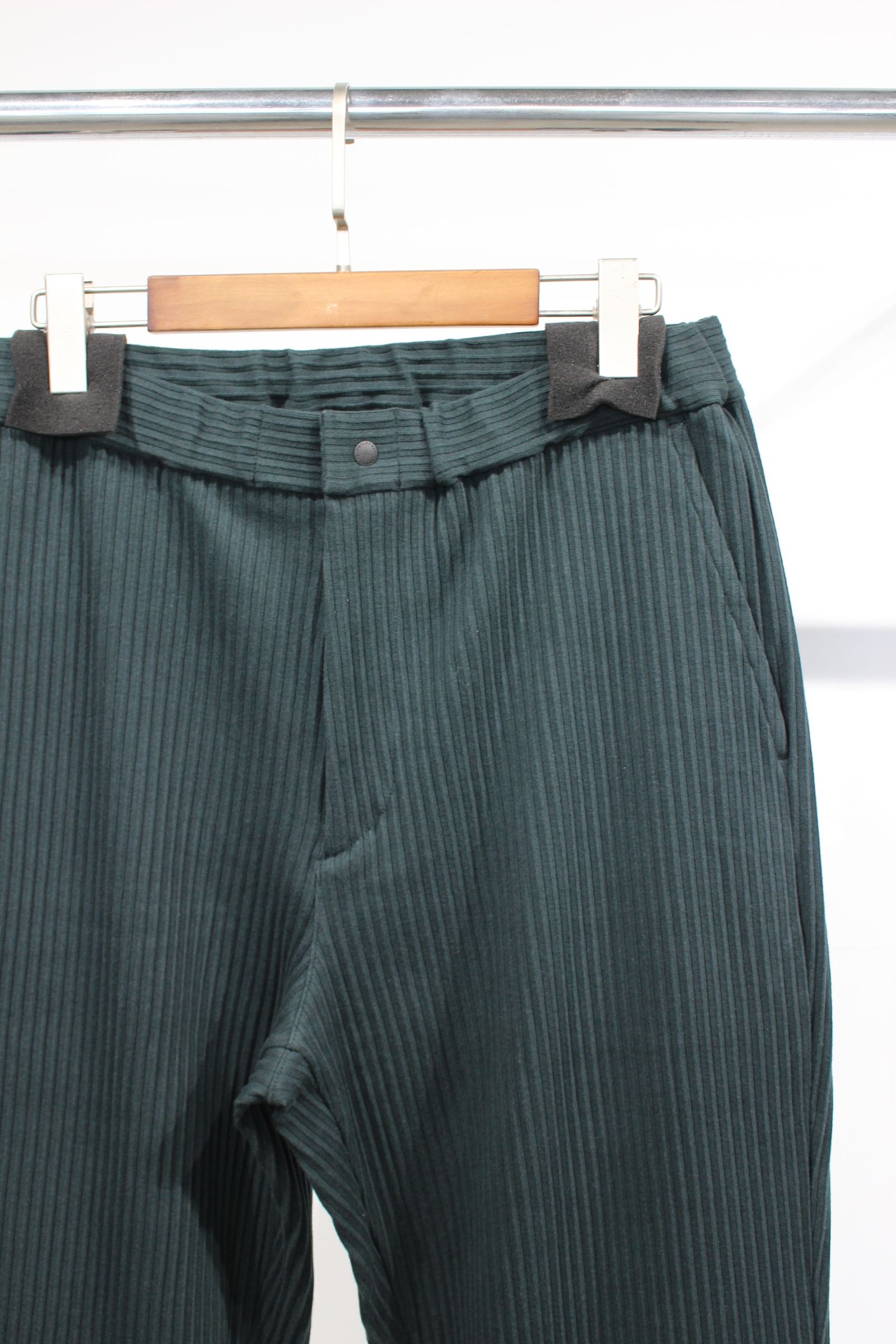 ACCORDION RIB EASY PANTS/リブイージーパンツ