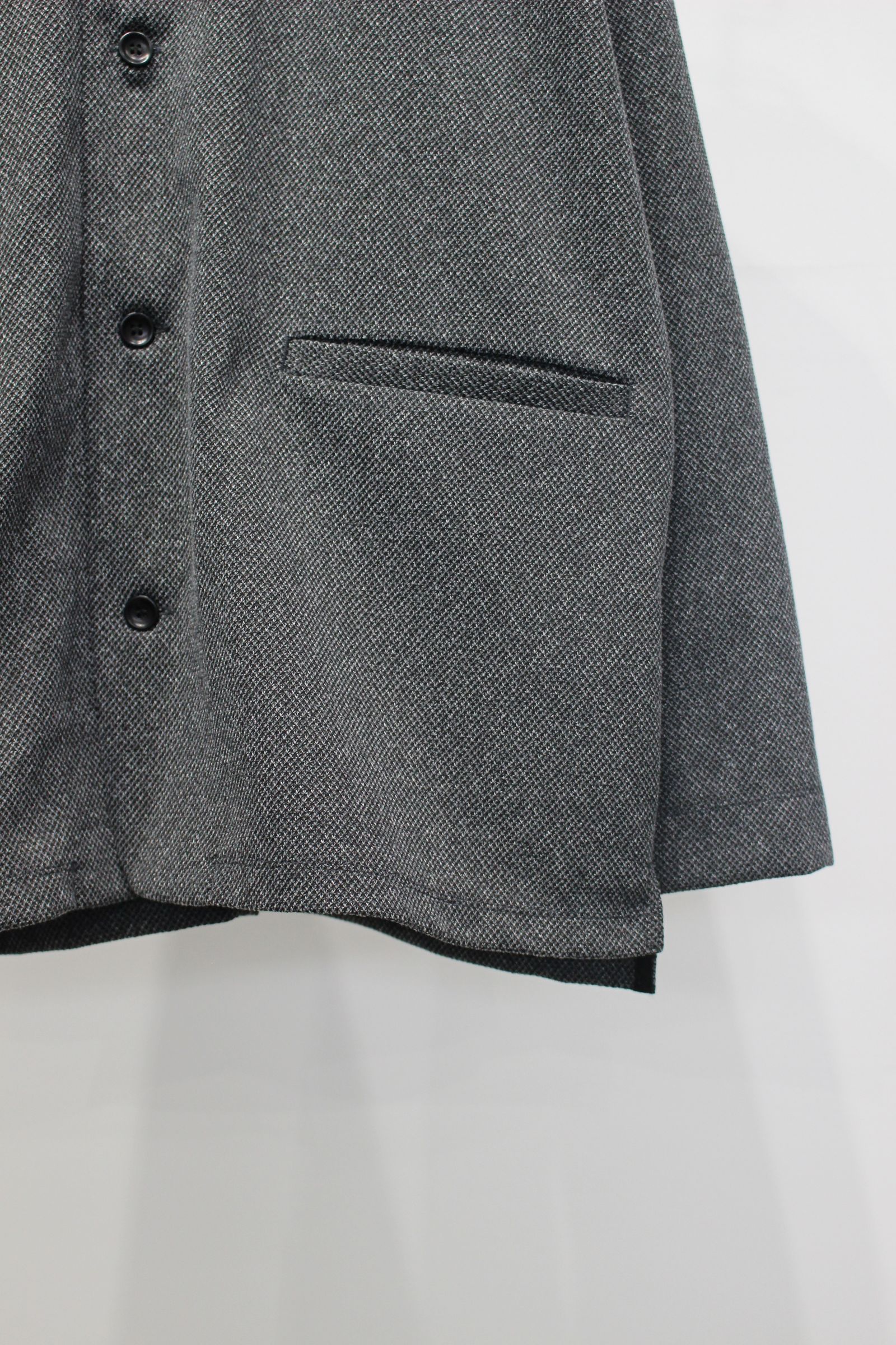 AIR PIQUE SHIRT JACKET | MIX GRAY | シャツジャケット