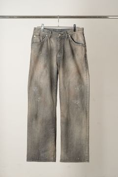 SHOE-CUT DENIM PANTS | BLACK | デニムパンツ