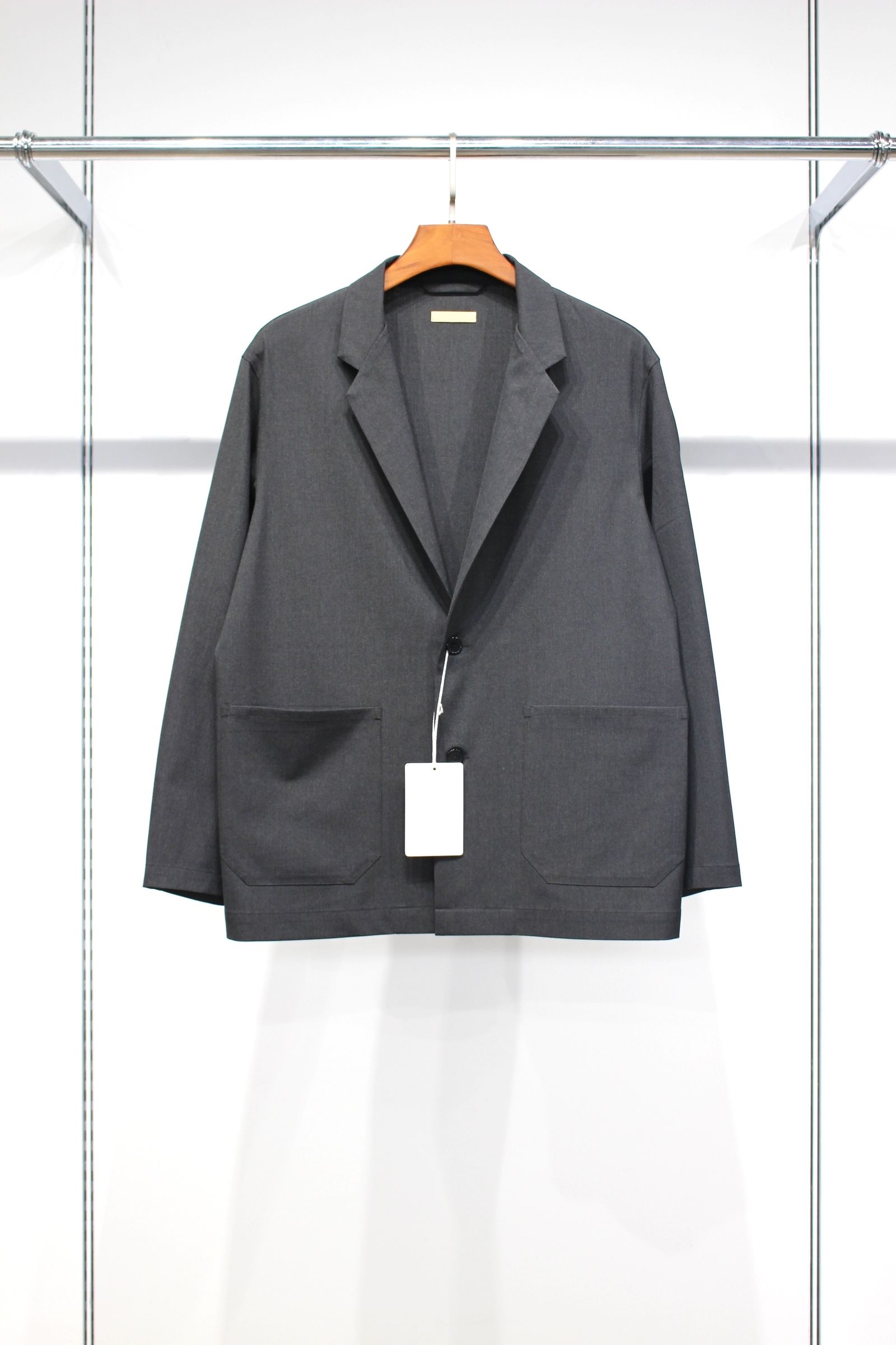 TAILORED JACKET & EASY TROUSERS (SET UP) | CHARCOAL | テーラードセットアップ