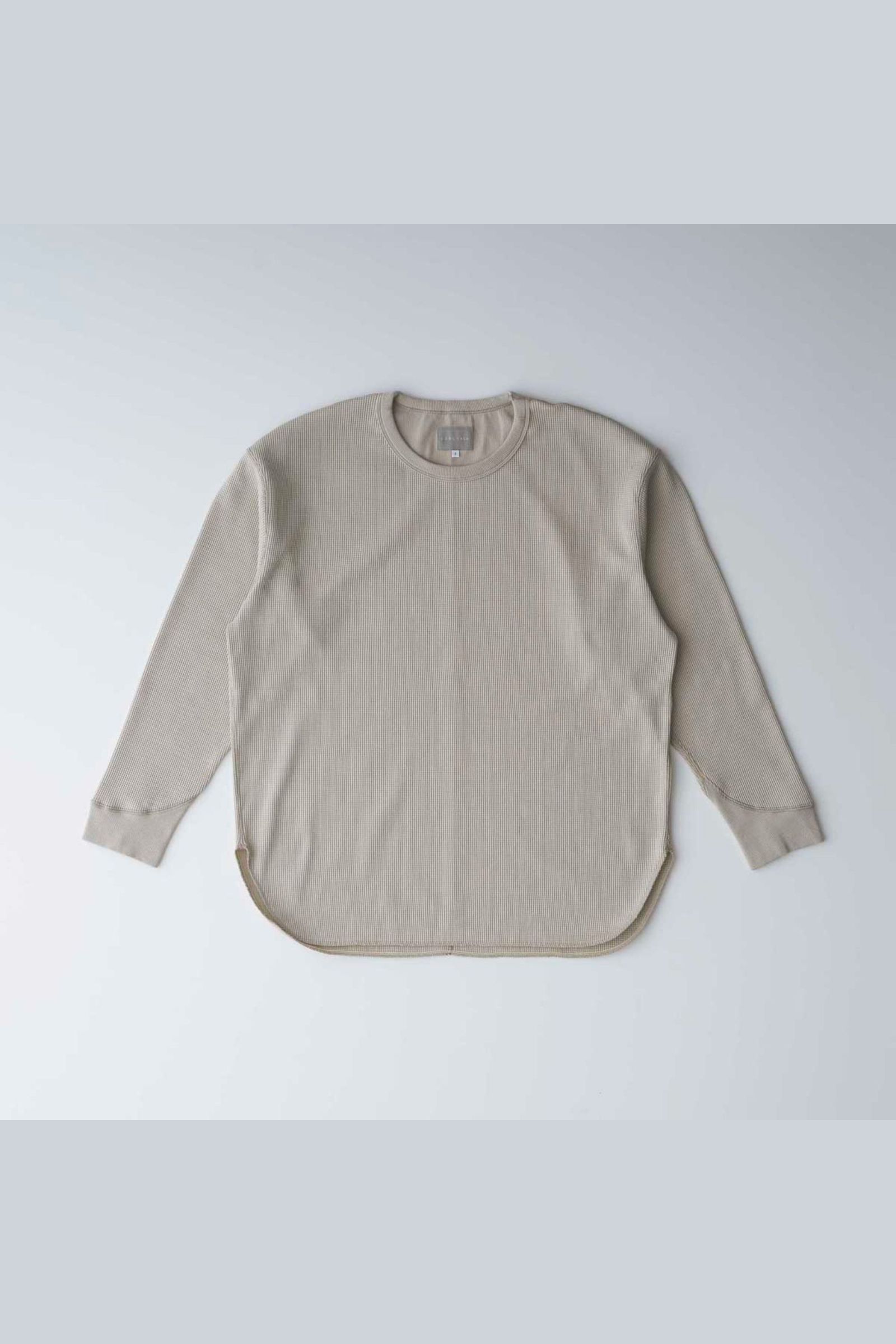 CREWNECK WAFFLE L/S TEE | NAVY | カットソー