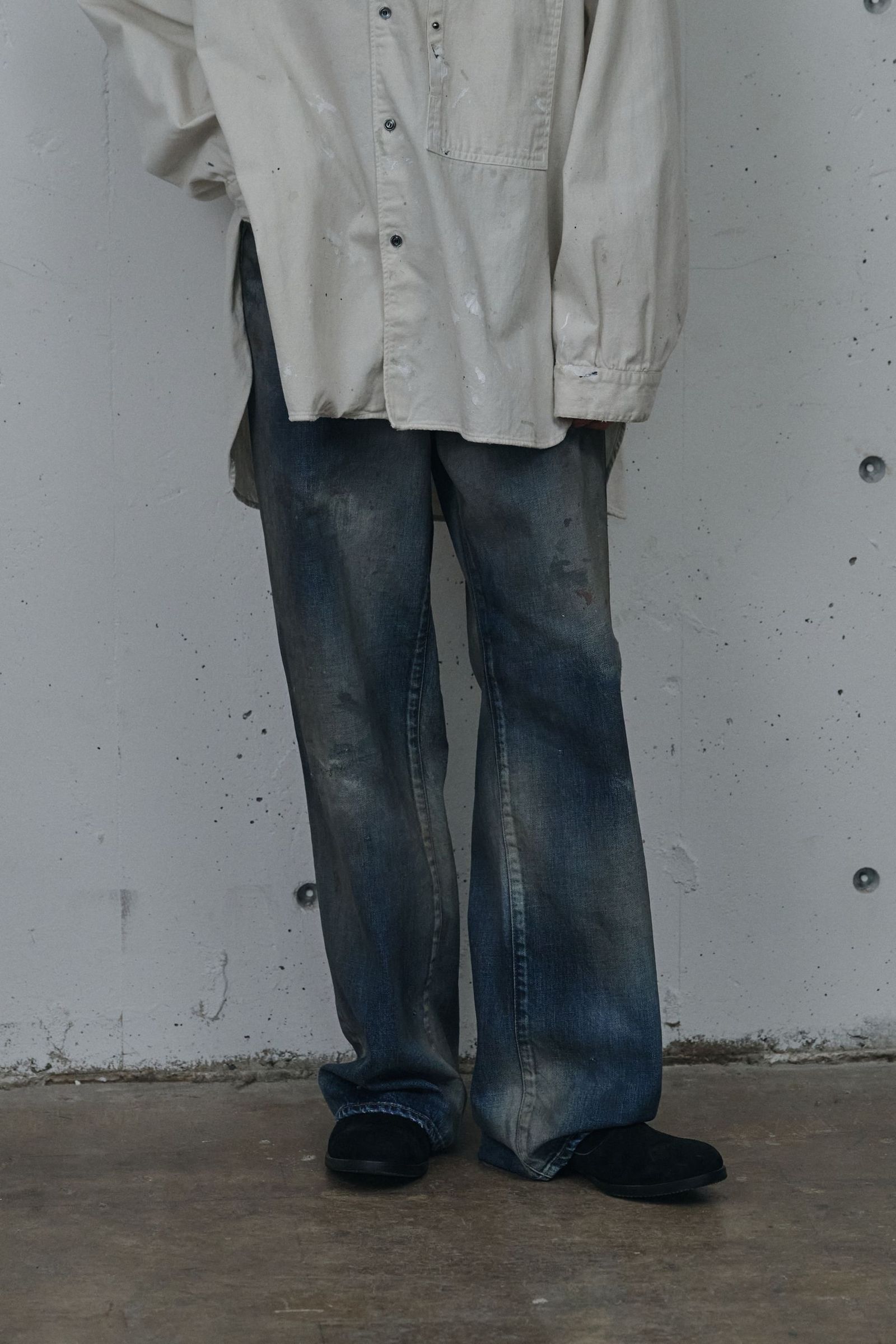 AGING MIDDLE STRAIGHT 5P DENIM PANTS | INDIGO | デニムパンツ
