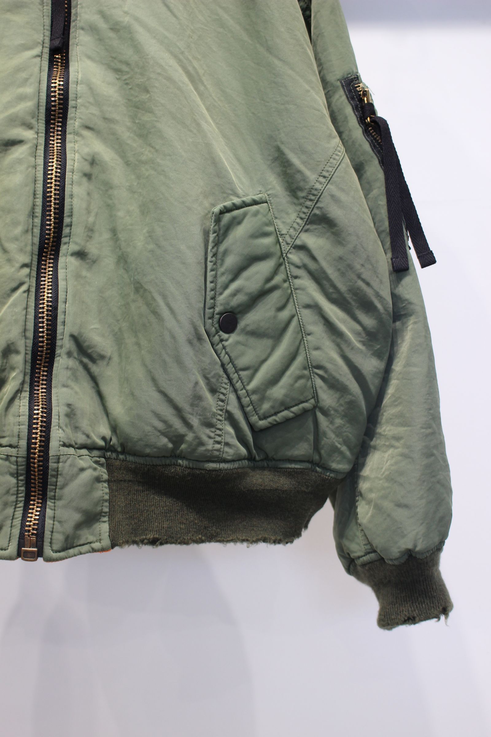 AGING BOMBER JACKET | KHAKI | ボンバージャケット
