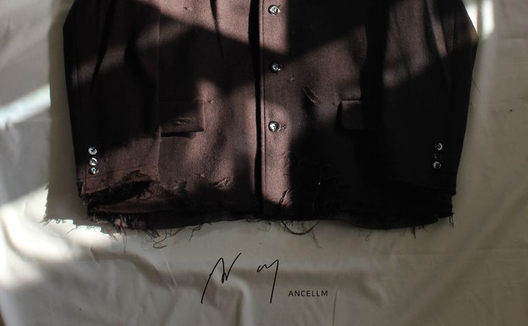 ANCELLM | TWEED CRASH JACKET | 商品説明