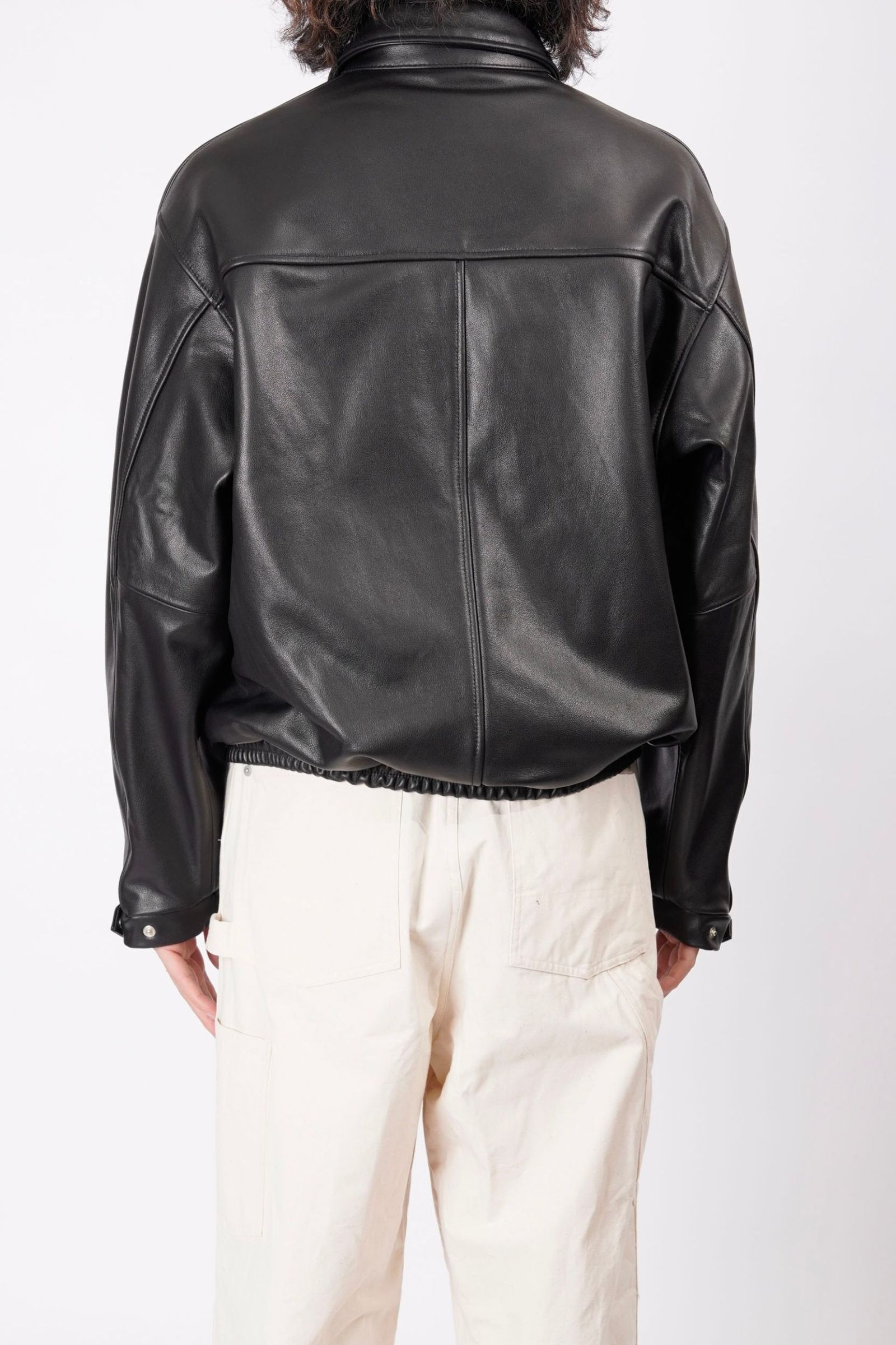 LEATHER BLOUSON | BLACK | レザーブルゾン