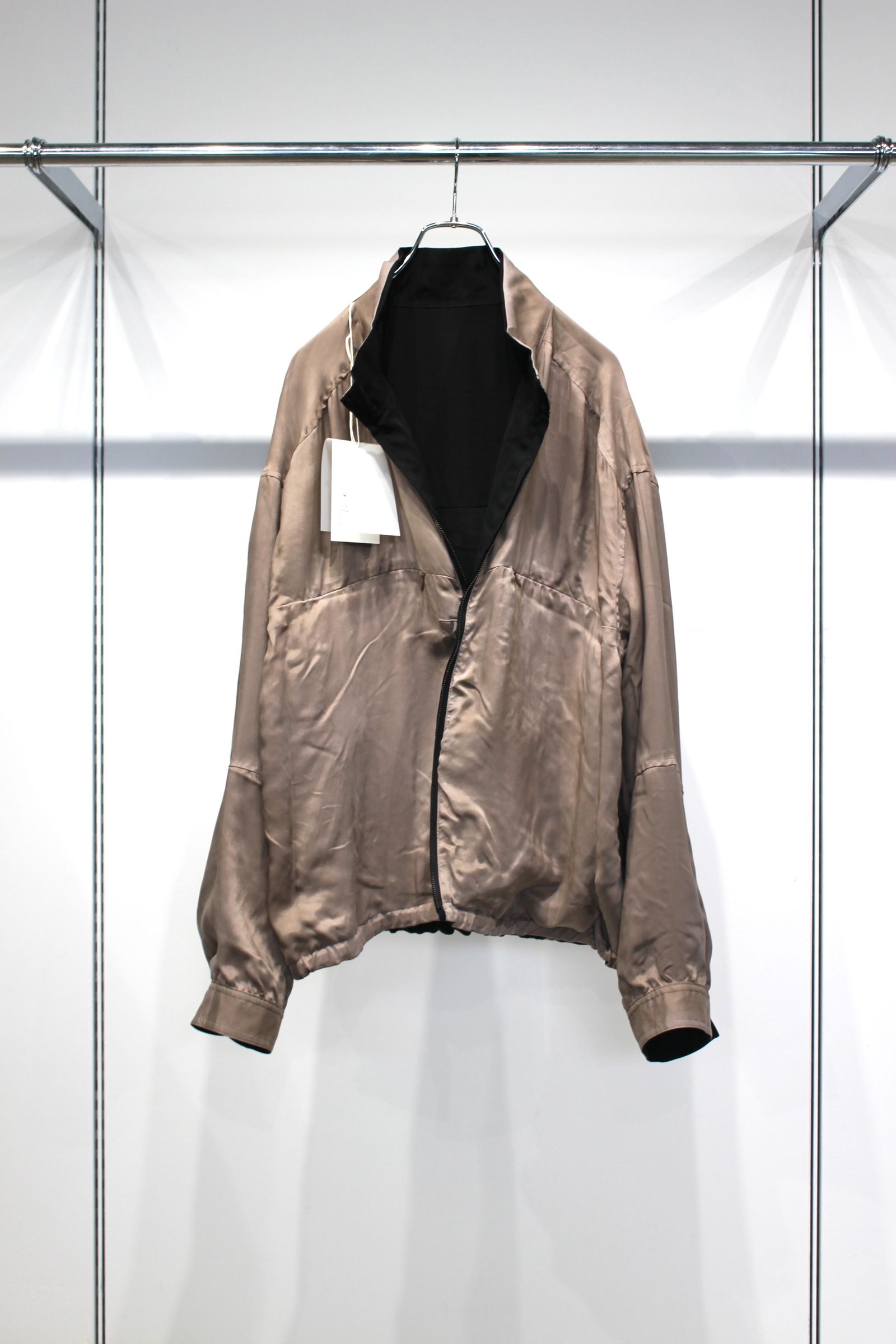 CUPRO REVERSIBLE JACKET | BLACK | リバーシブルジャケット