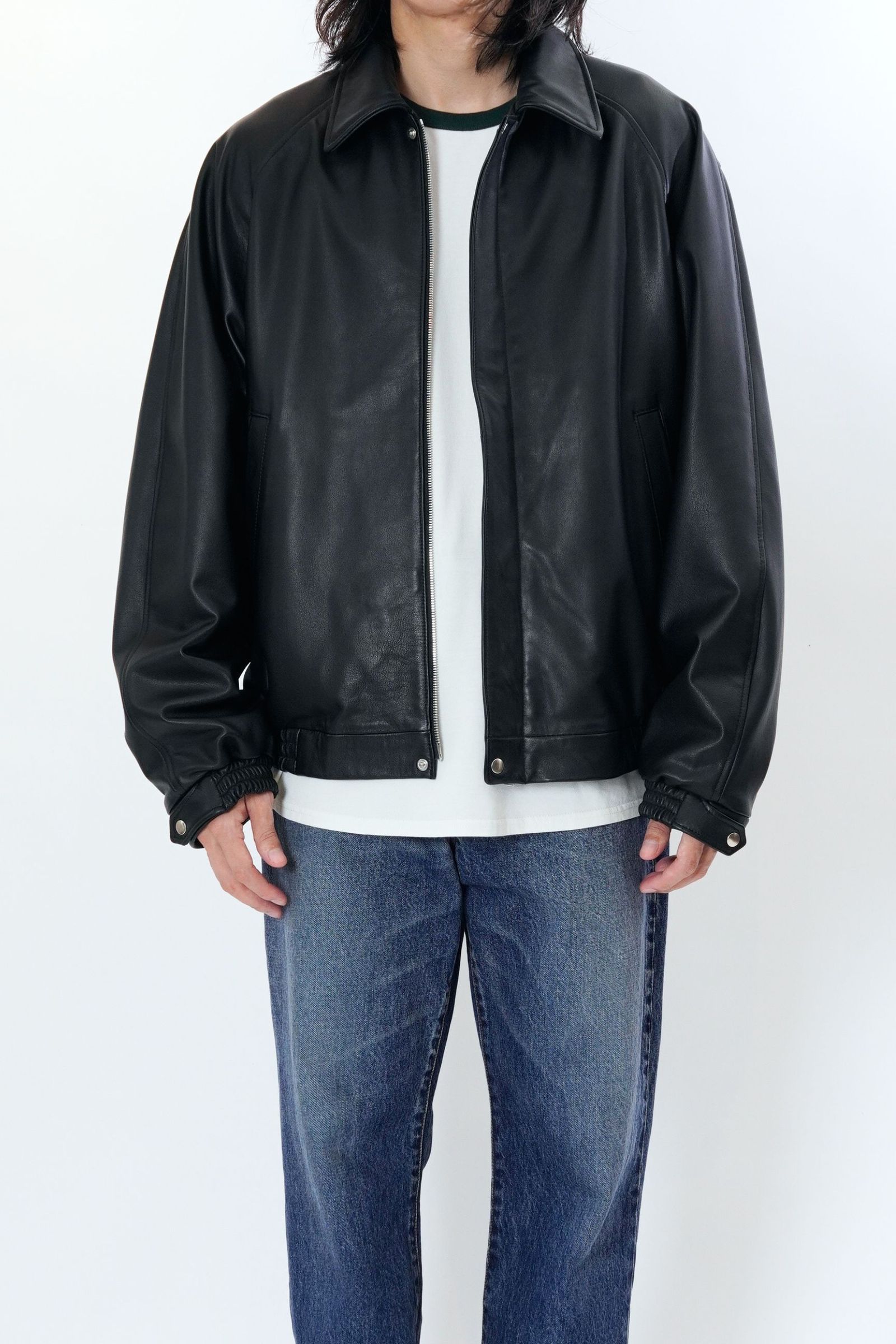 LEATHER BROUSON | BLACK | レザージャケット