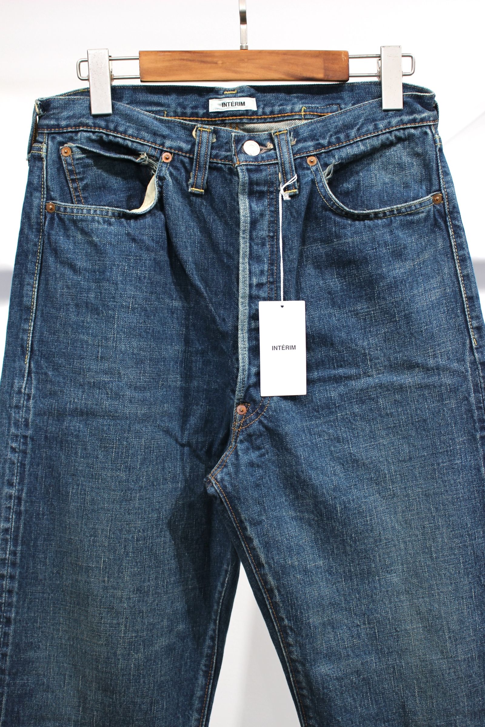 VINTAGE WASHED "1937XX" SHUTTLE DENIM TROUSERS/CLASSIC