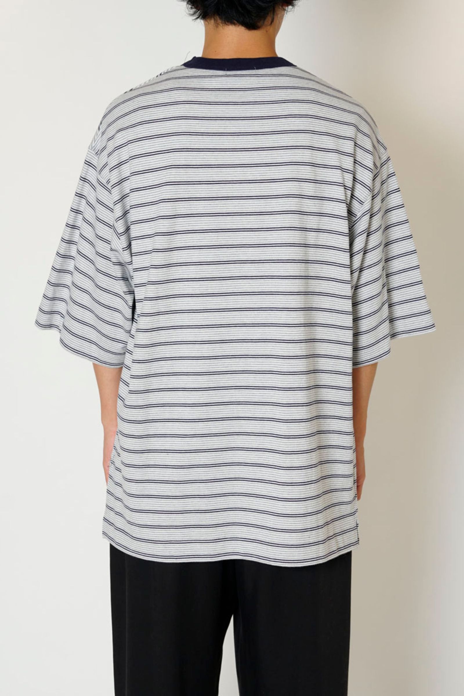 PMULTI BORDER S/S T-SHIRT/NAVY