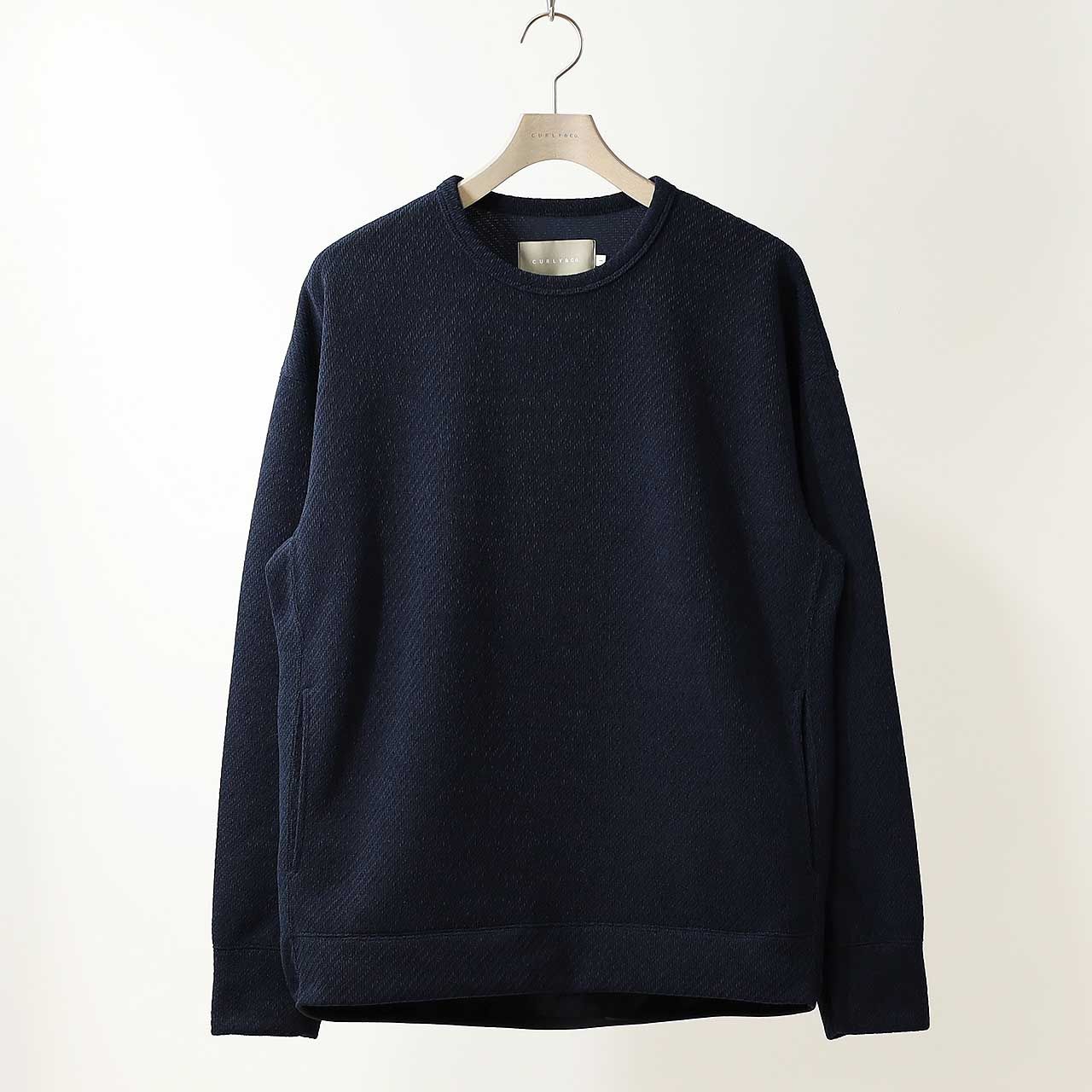 MOLLE YARN TWILL KNIT P/O | NAVY | クルーネックプルオーバー