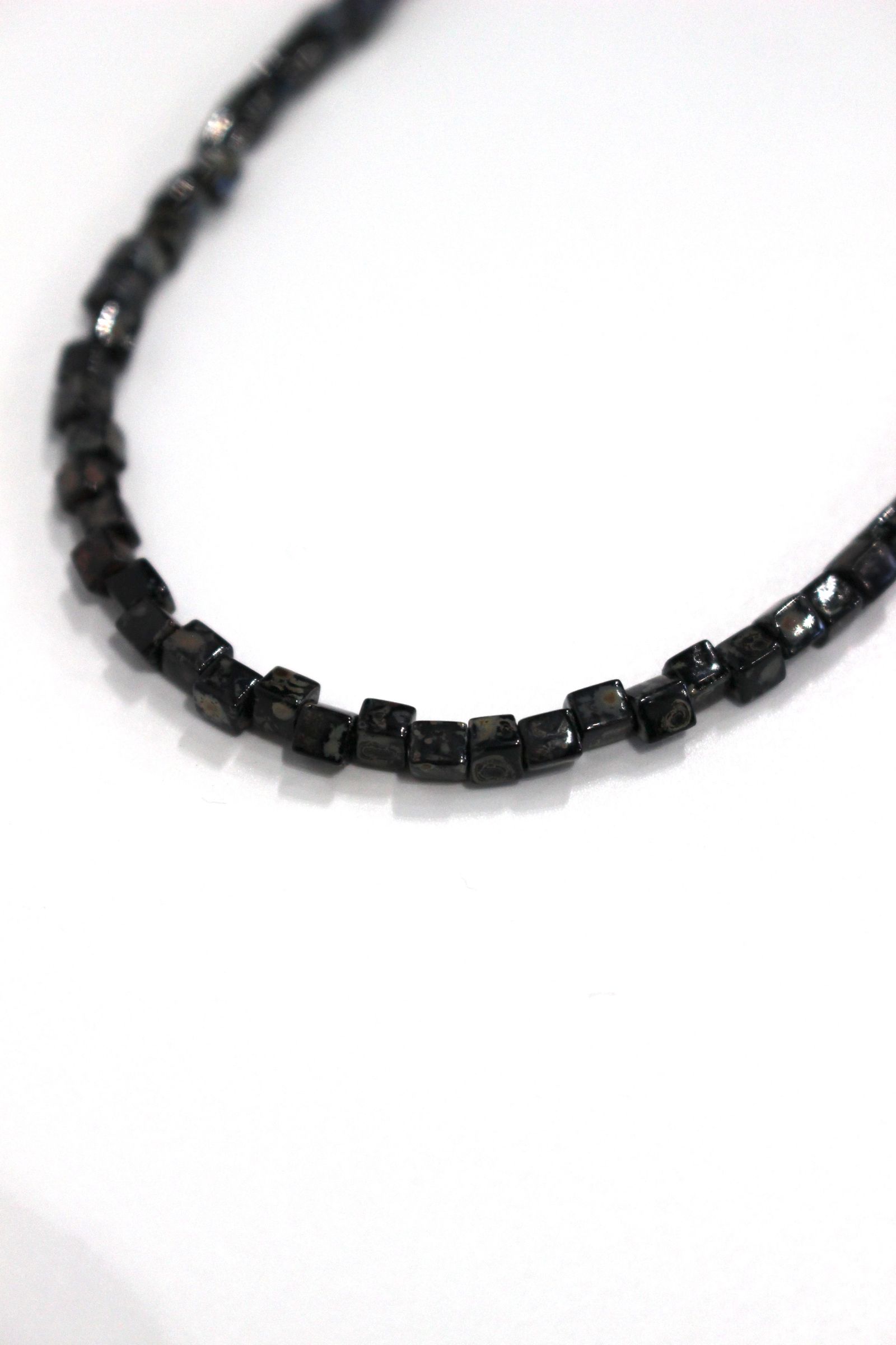 ブラックビーズ ネックレス Black Beads Necklace＃