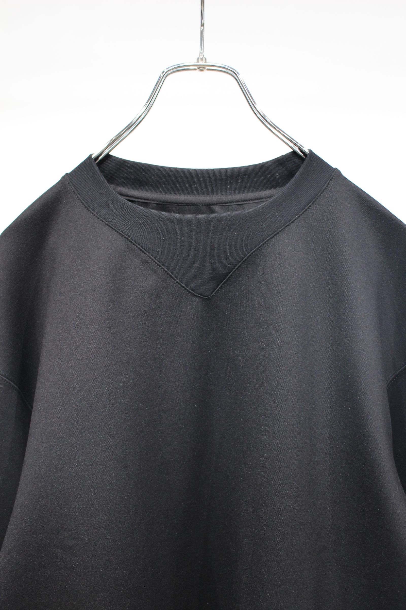 SILKY CREW NECK PULLOVER | BLACK | プルオーバー