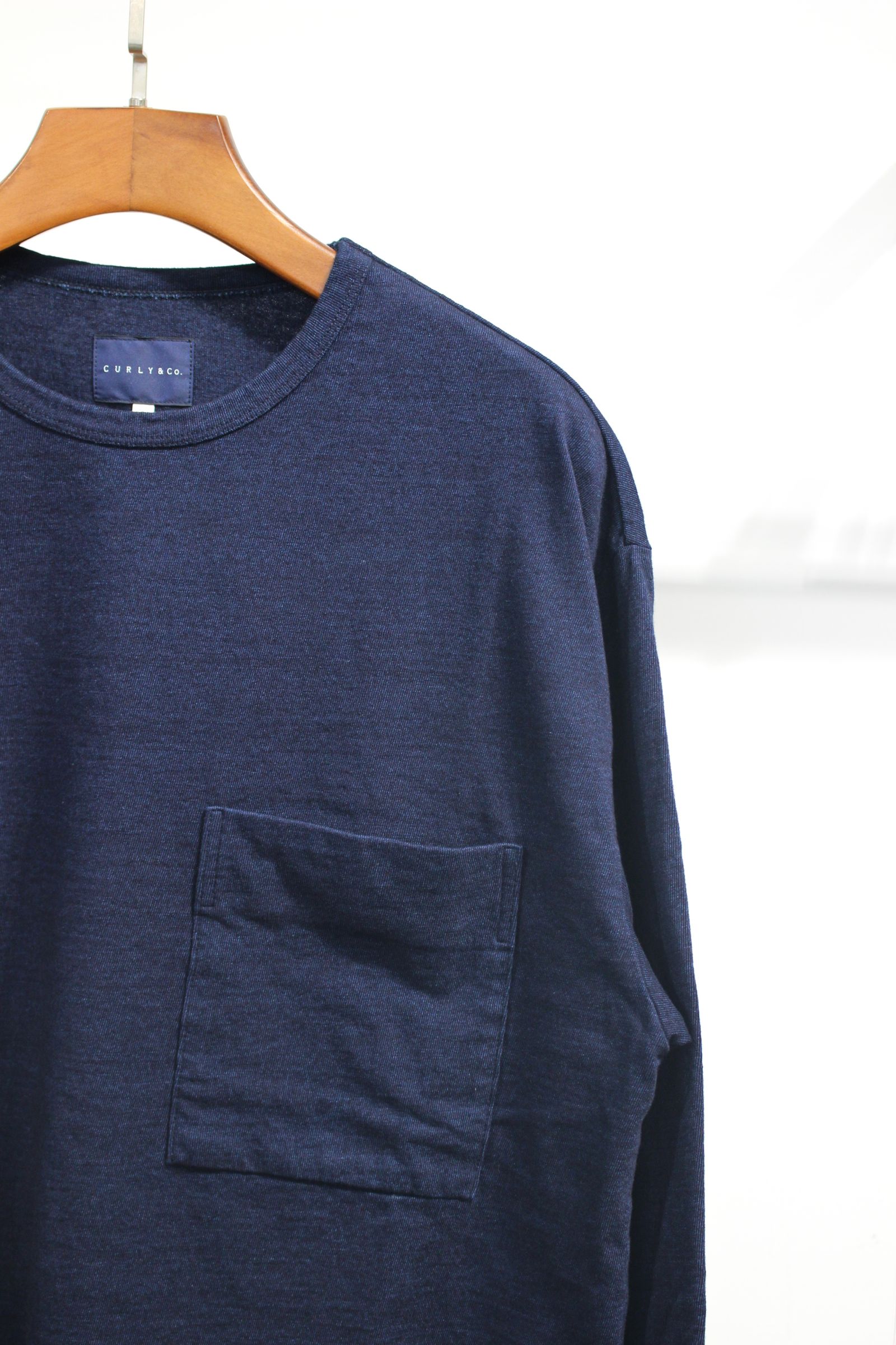 NATURAL INDIGO L/S TEE “ONE WASHED”/ナチュラルインディゴカットソー