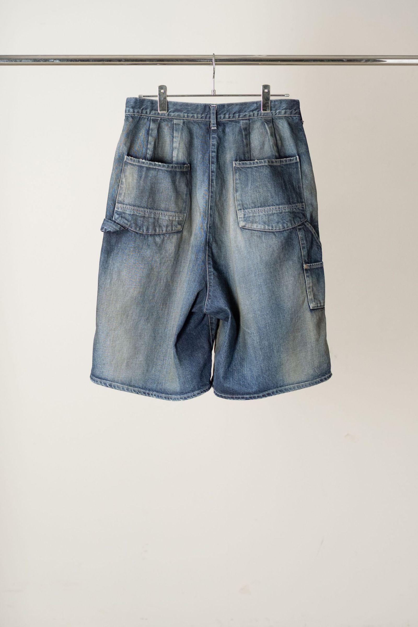 DENIM PAINTER SHORTS | INDIGO | デニムショーツ