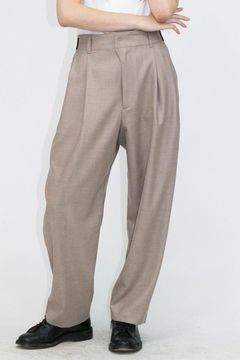 AUSTRALIA FLANNEL TUCK PANTS/タックテーパードパンツ