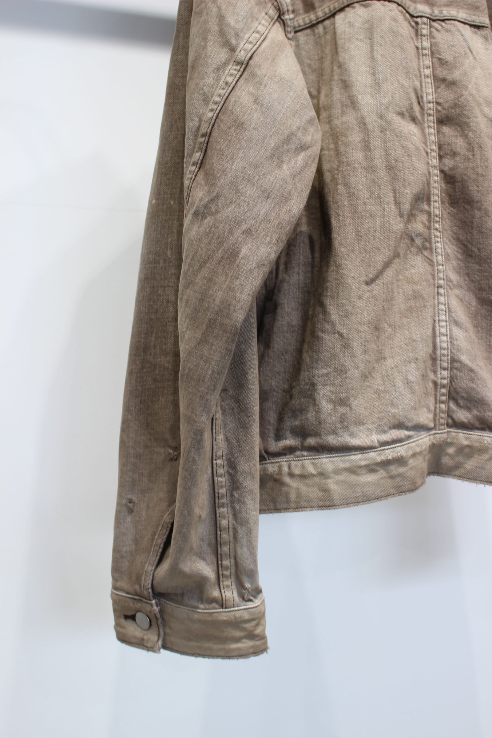 AGING DENIM JACKET | BROWN | デニムジャケット