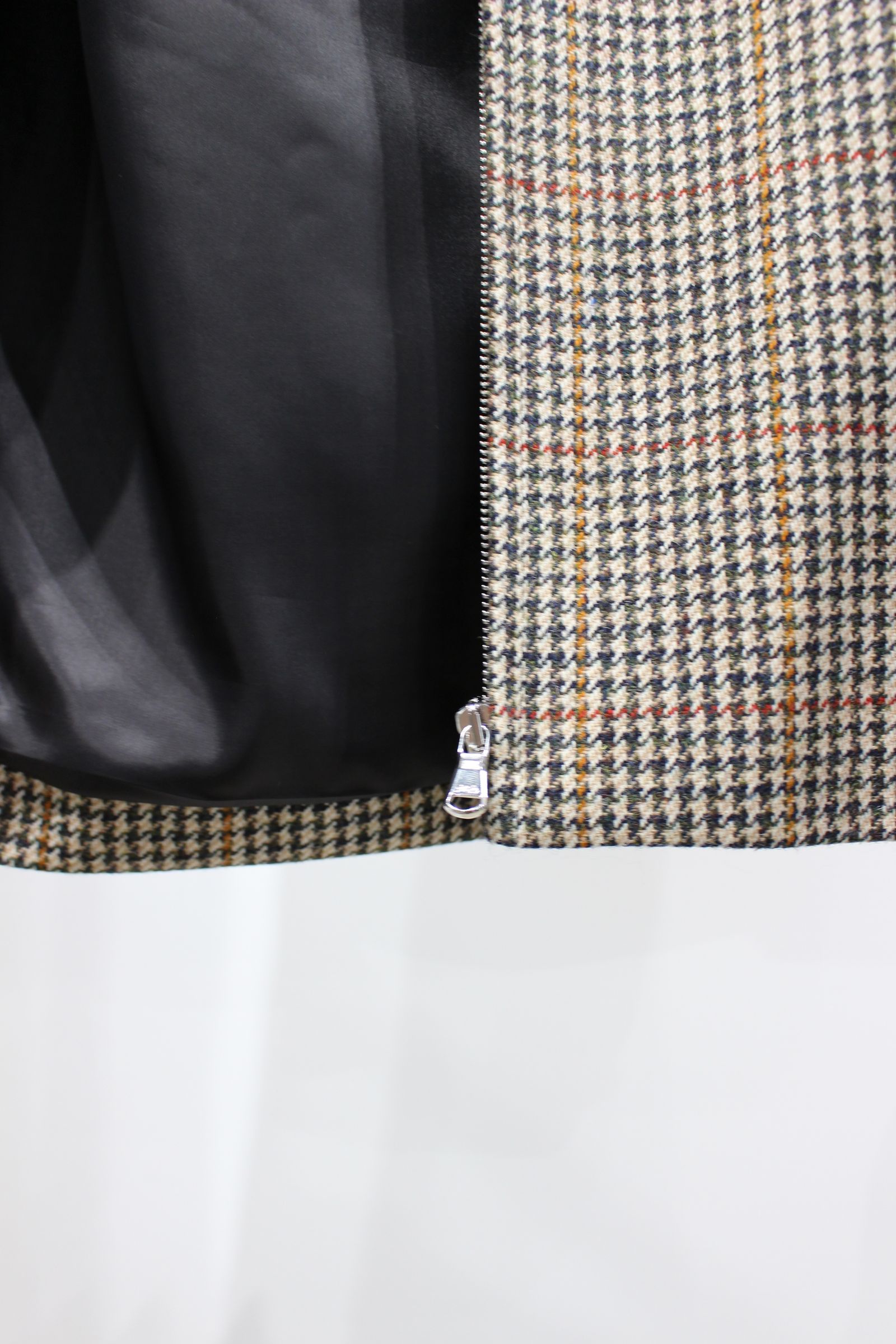 LOVAT TWEED HARRINGTON JACKET/IVORY-OLIVE