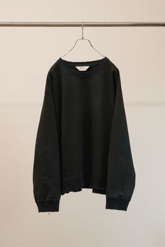 EMBROIDERY SWEAT SHIRT | BLACK | スウェット