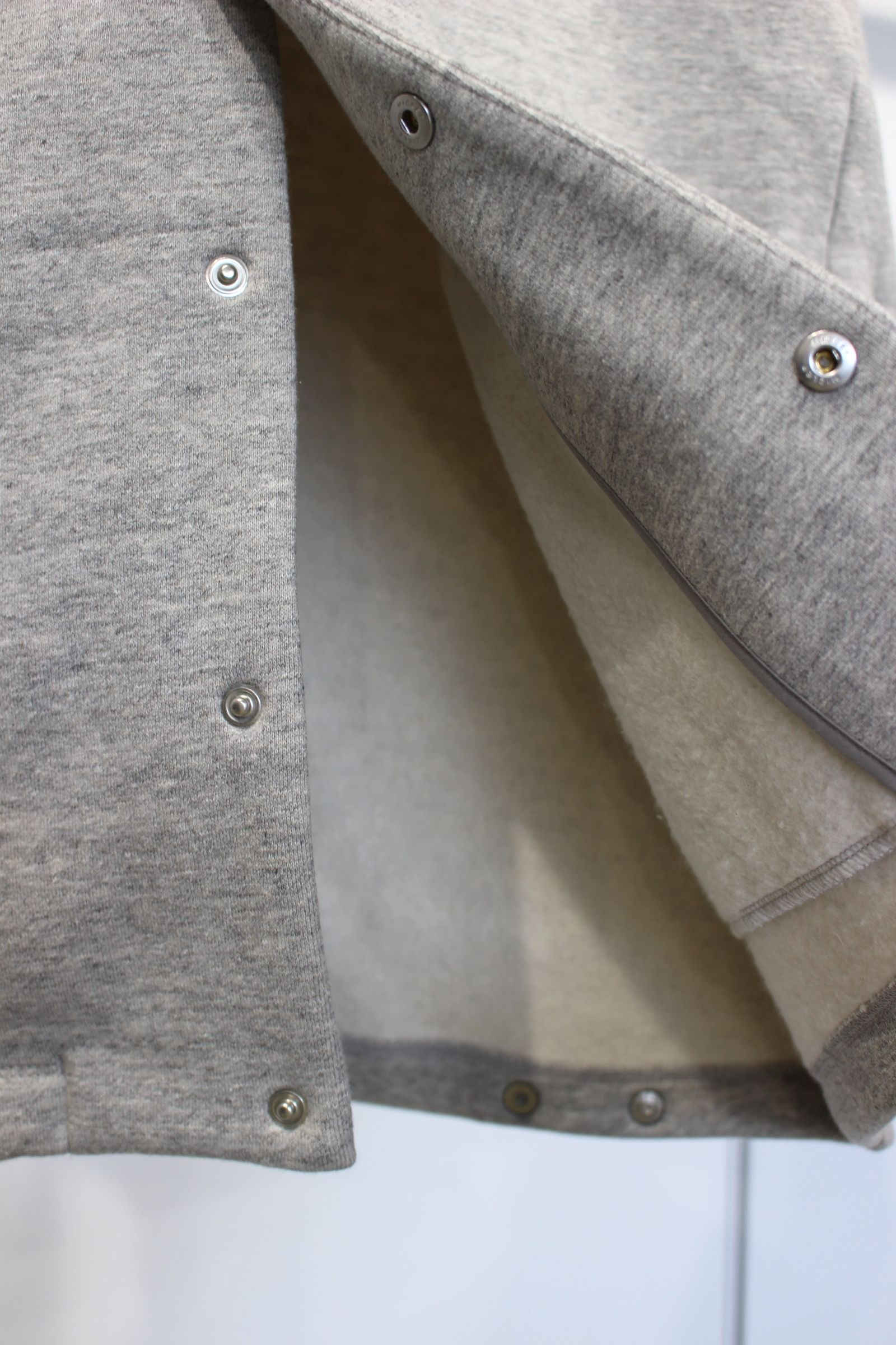 RAFFY SNAP BUTTON CARDIGAN -brushed- | GRAY | カーディガン