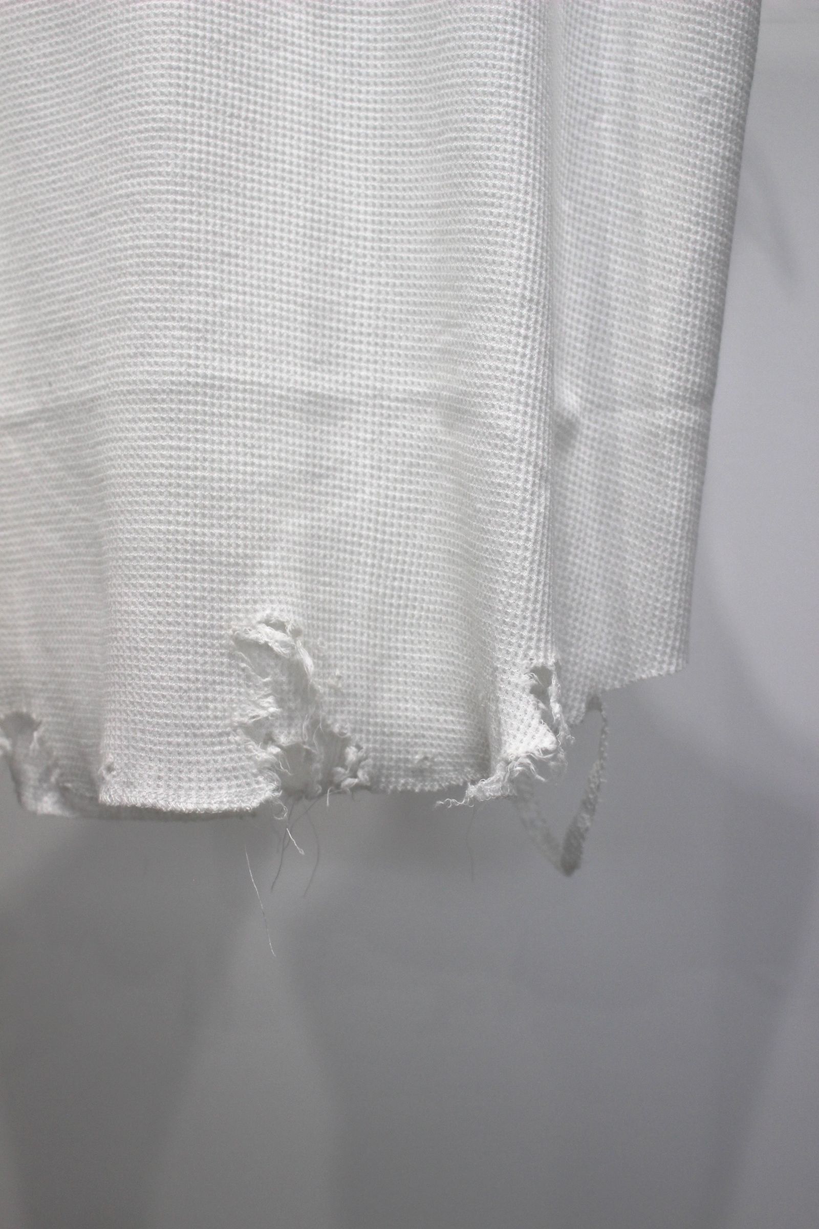 DAMAGE WAFFLE TANK | WHITE | タンクトップ