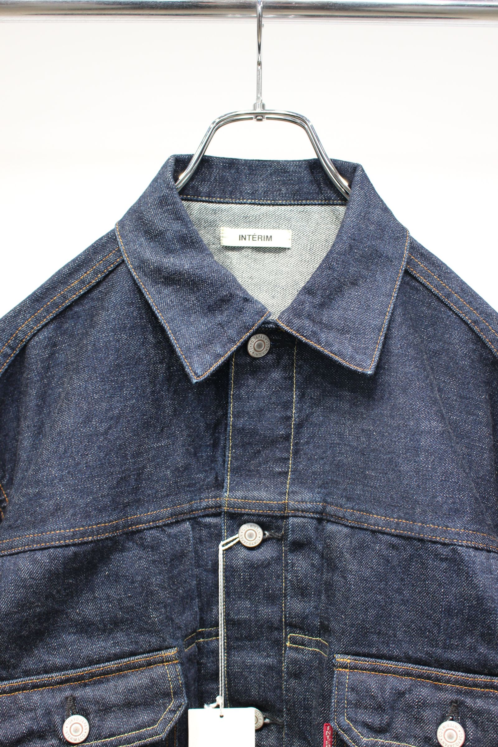 [ラスト1点] HYPER BIG "2ND" SHUTTLE DENIM SIDE PANEL JACKET | NAVY | デニムジャケット