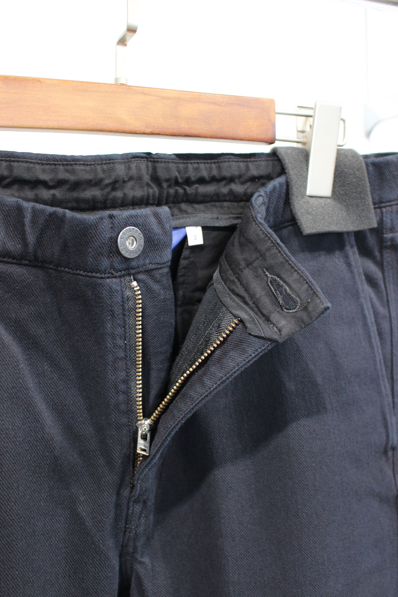 DENIM SLIM FIT TROUSERS -overdyed- | BLACK | デニム