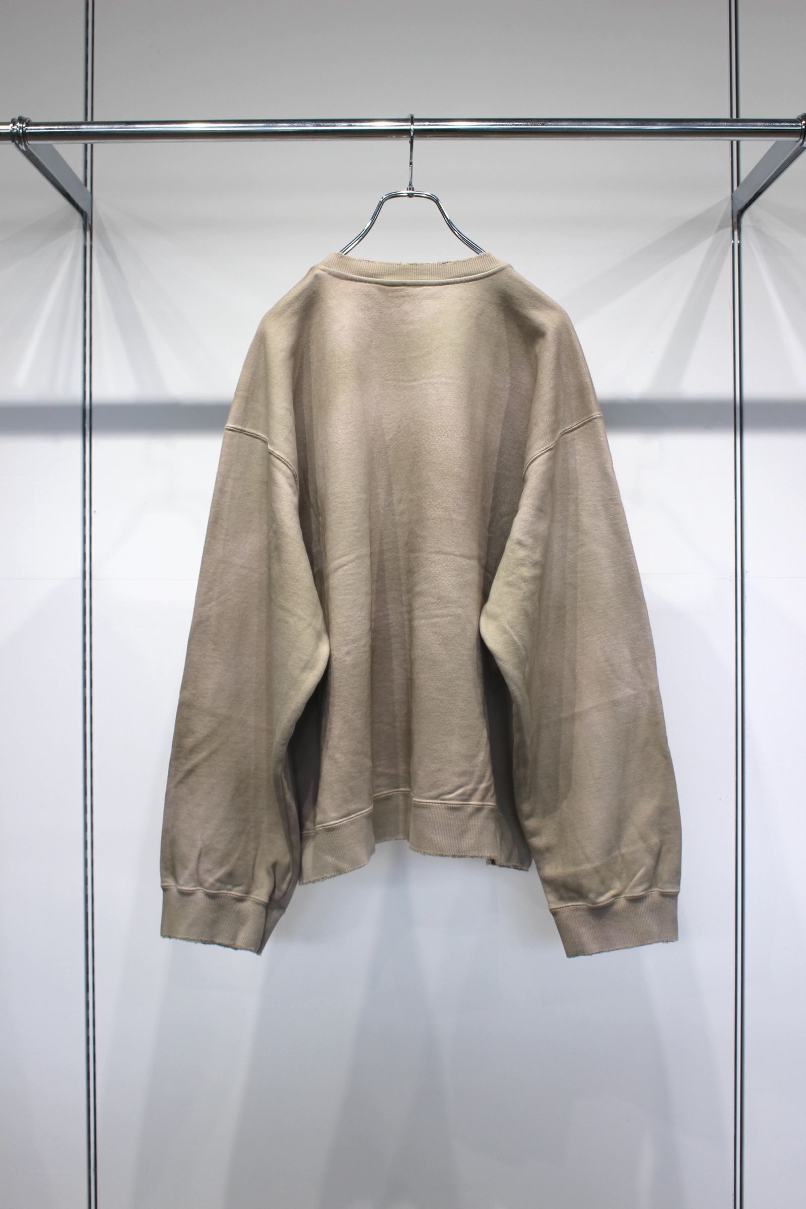 UNEVENNESS SWEAT SHIRT | SAND | スウェット