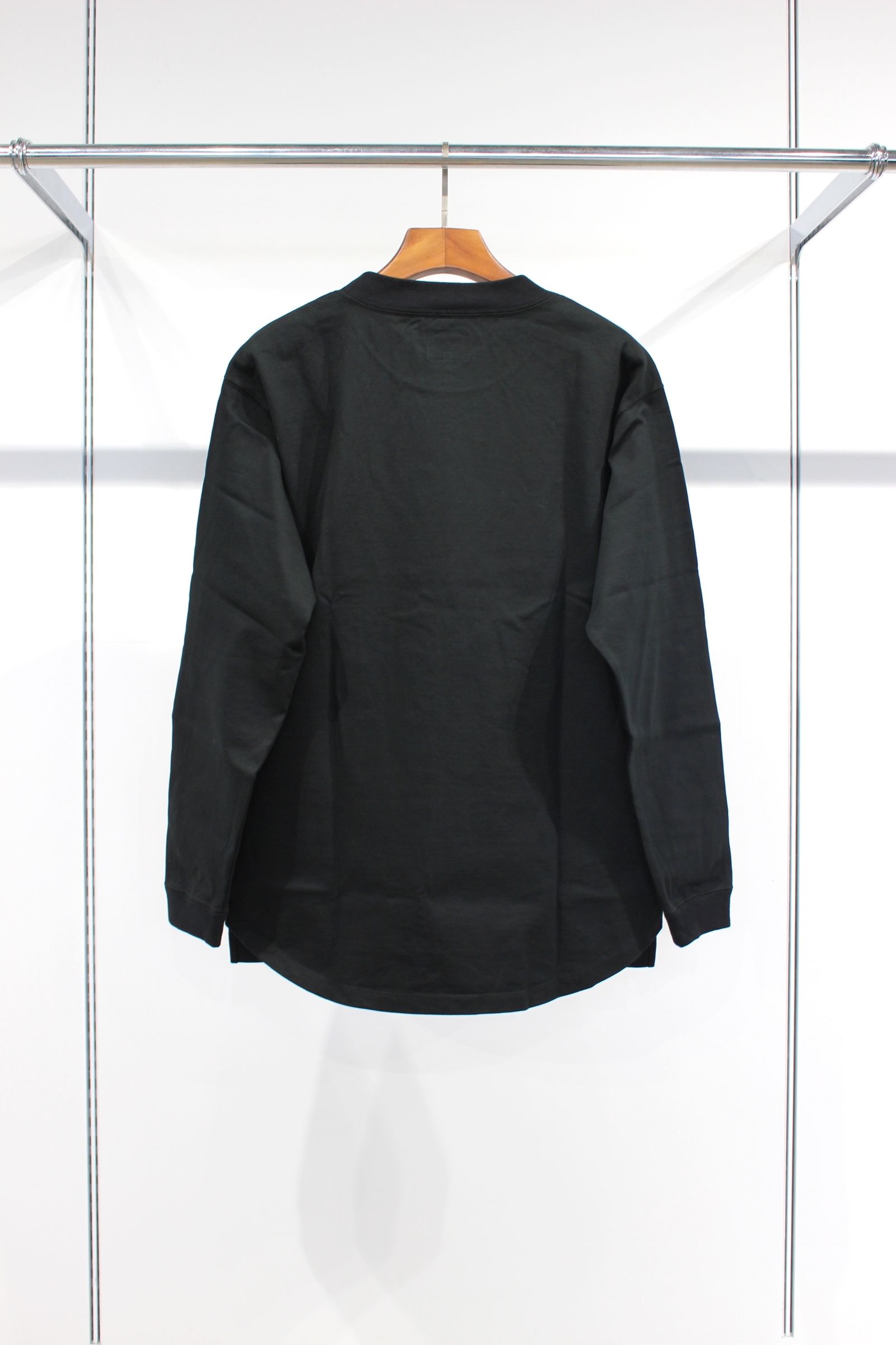 HEAVY PLATING TEE L/S/BLACK