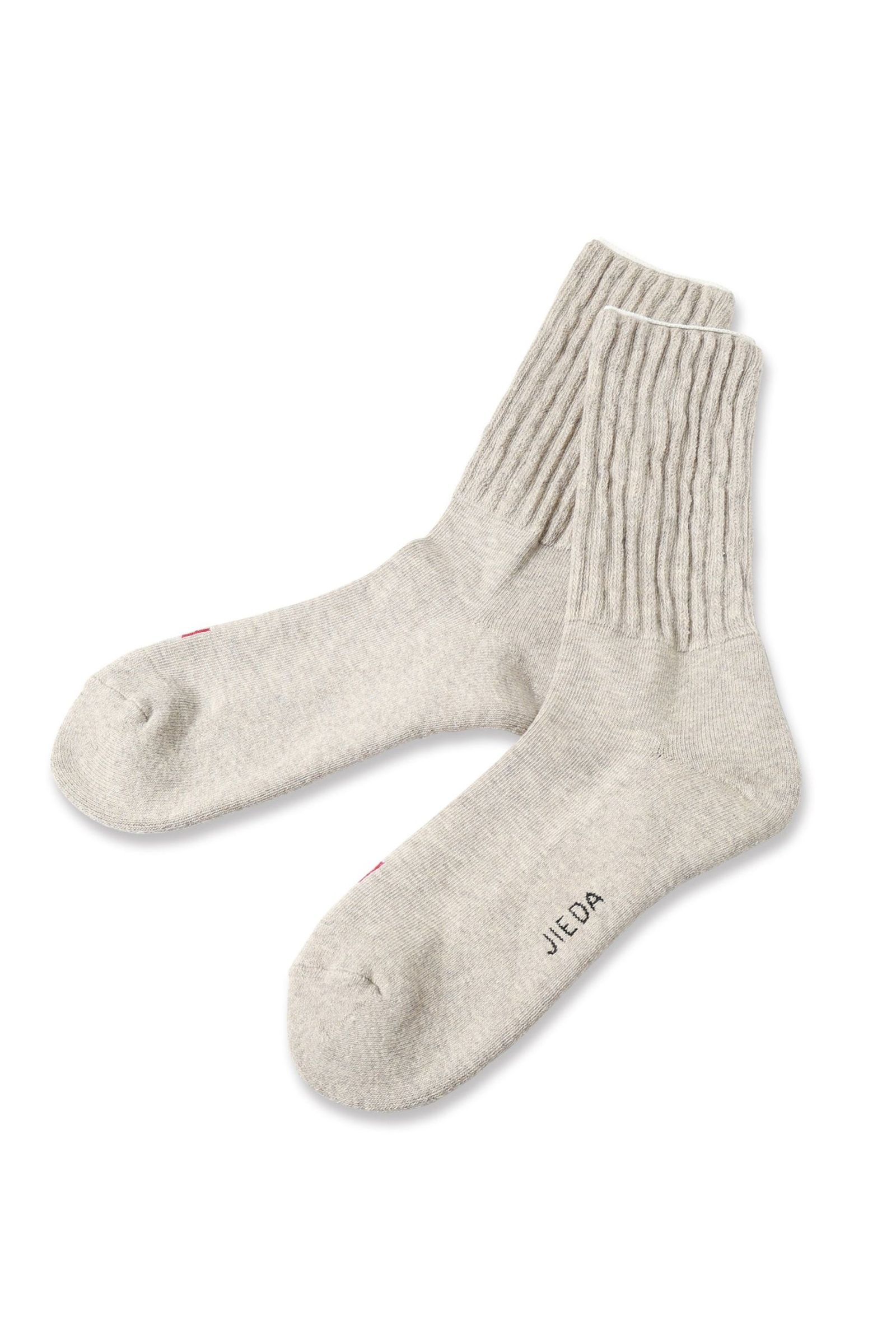 ORGANIC COTTON RIB SOCKS | GRAY | ソックス