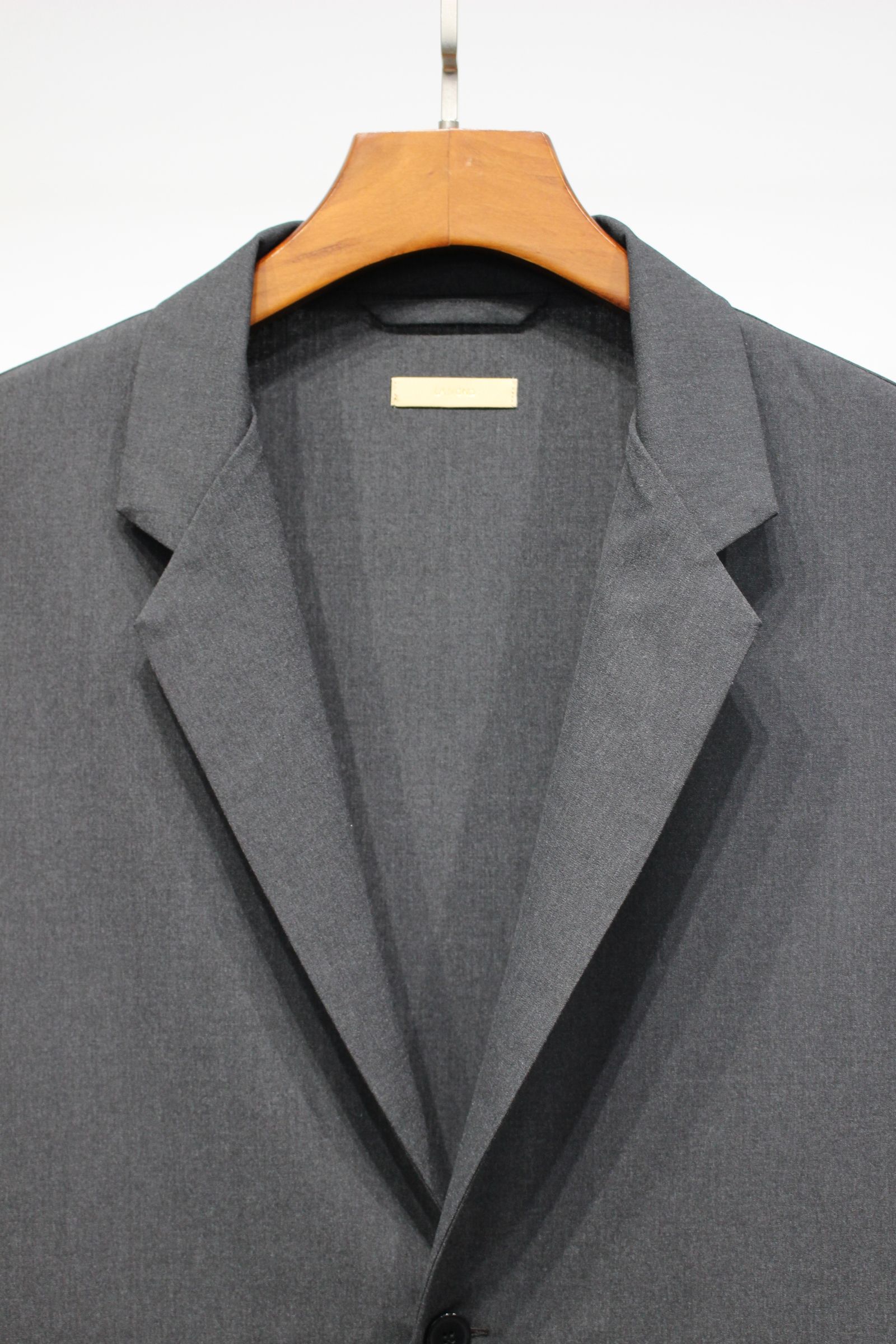 TAILORED JACKET & EASY TROUSERS (SET UP) | CHARCOAL | テーラードセットアップ