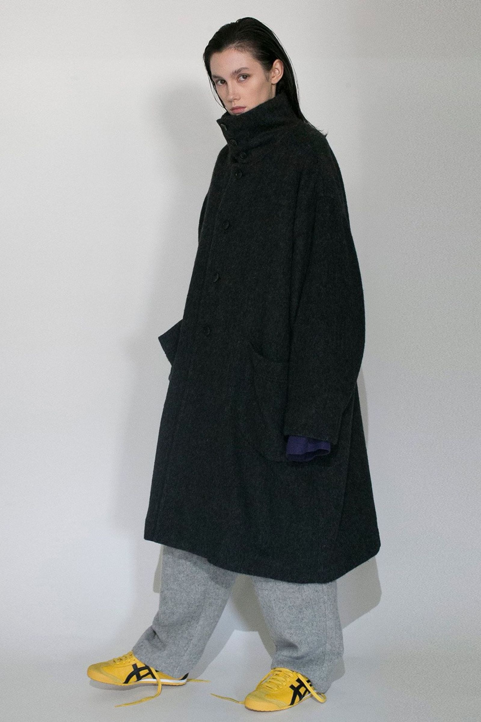 VOAAOV - RECYCLE HERRINGBONE BLANKET Long Coat/ロングコート | NapsNote