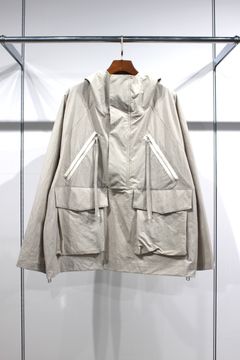 NYLON TAFFETA ANORAK HOODIE | LIGHT GRAY | ジャケット