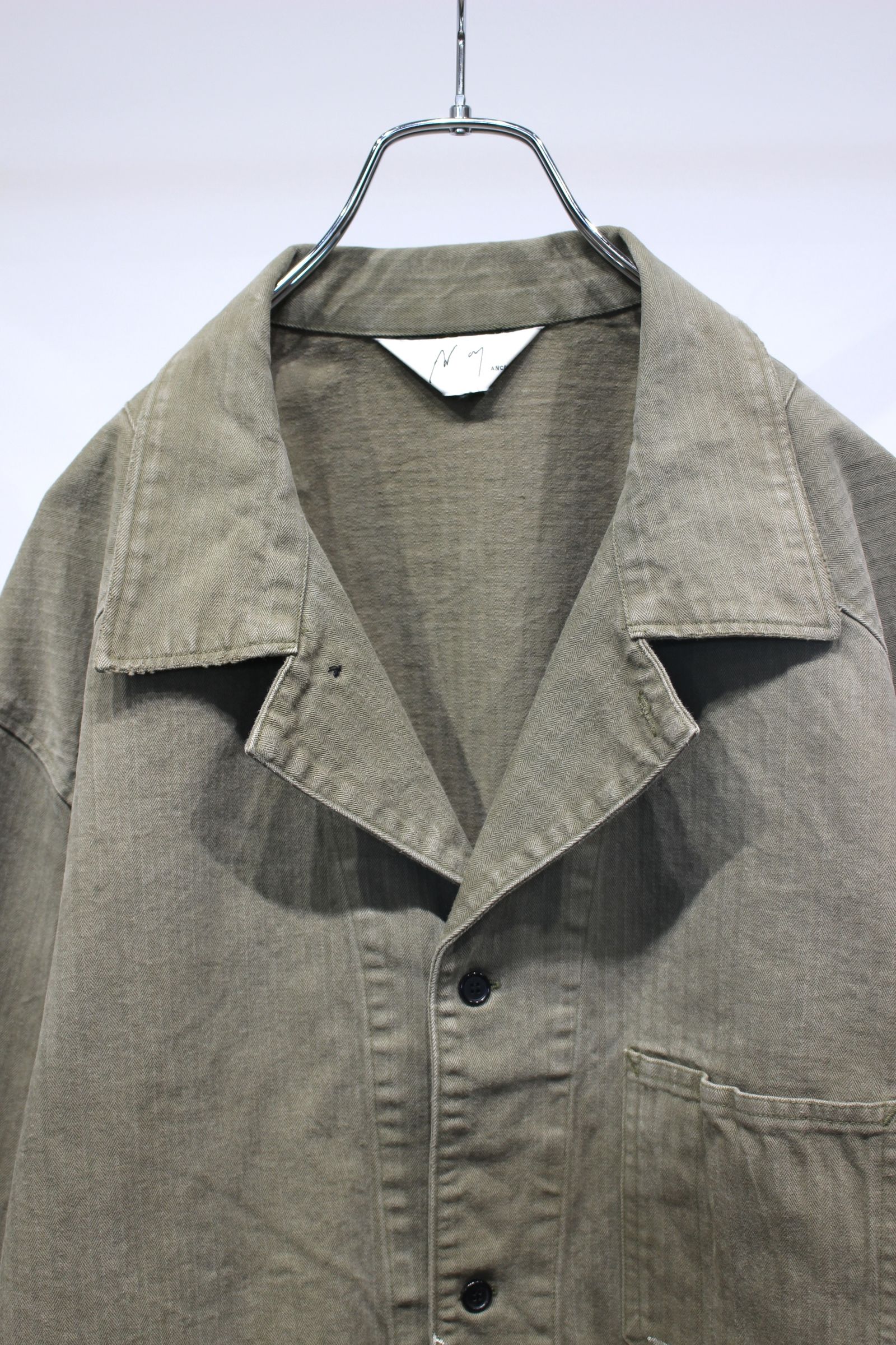 HERRINGBONE WORK SHIRT | M.GREEN | ワークシャツ