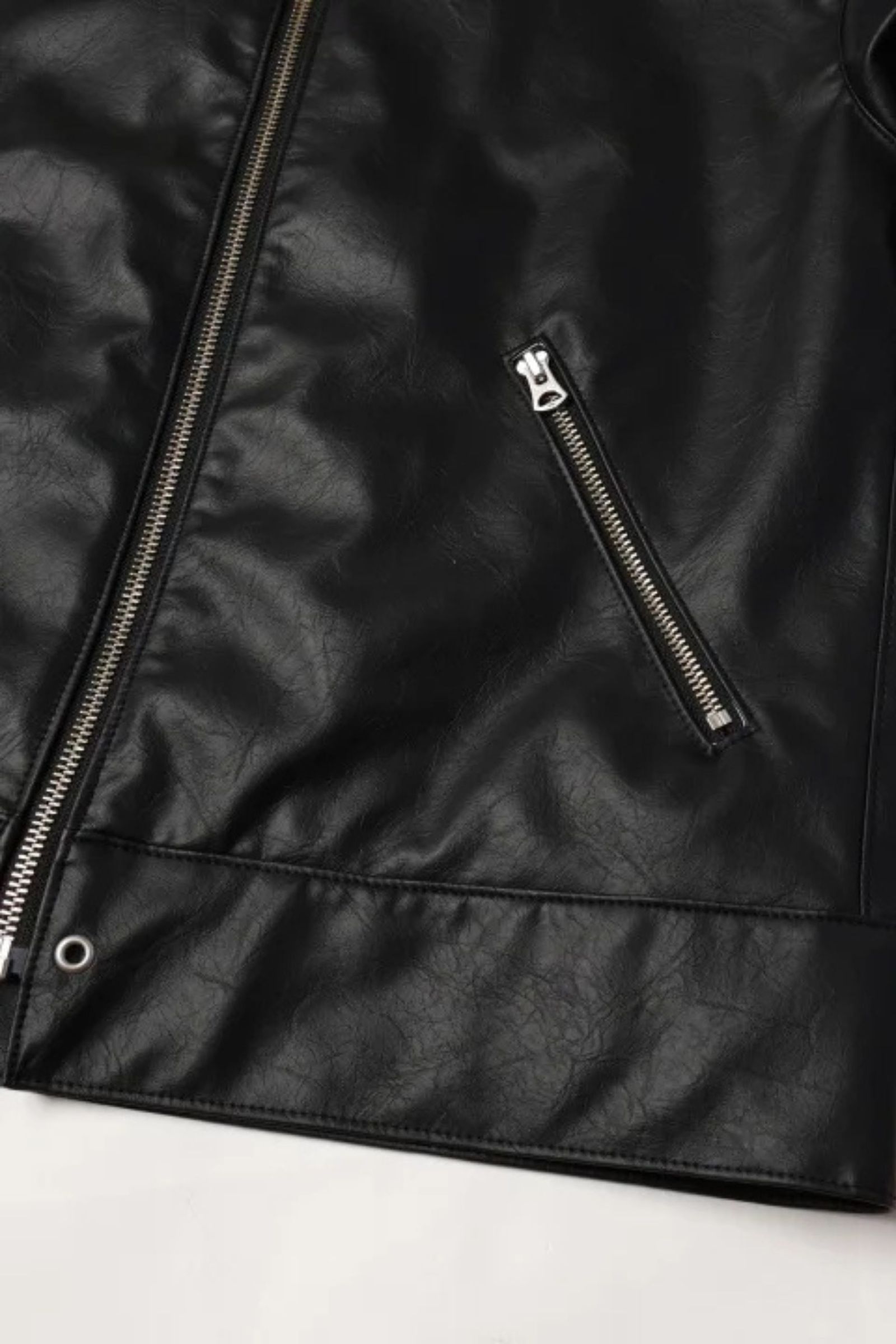 JieDa - [ラスト1点] VEGAN LEATHER JACKET | BLACK