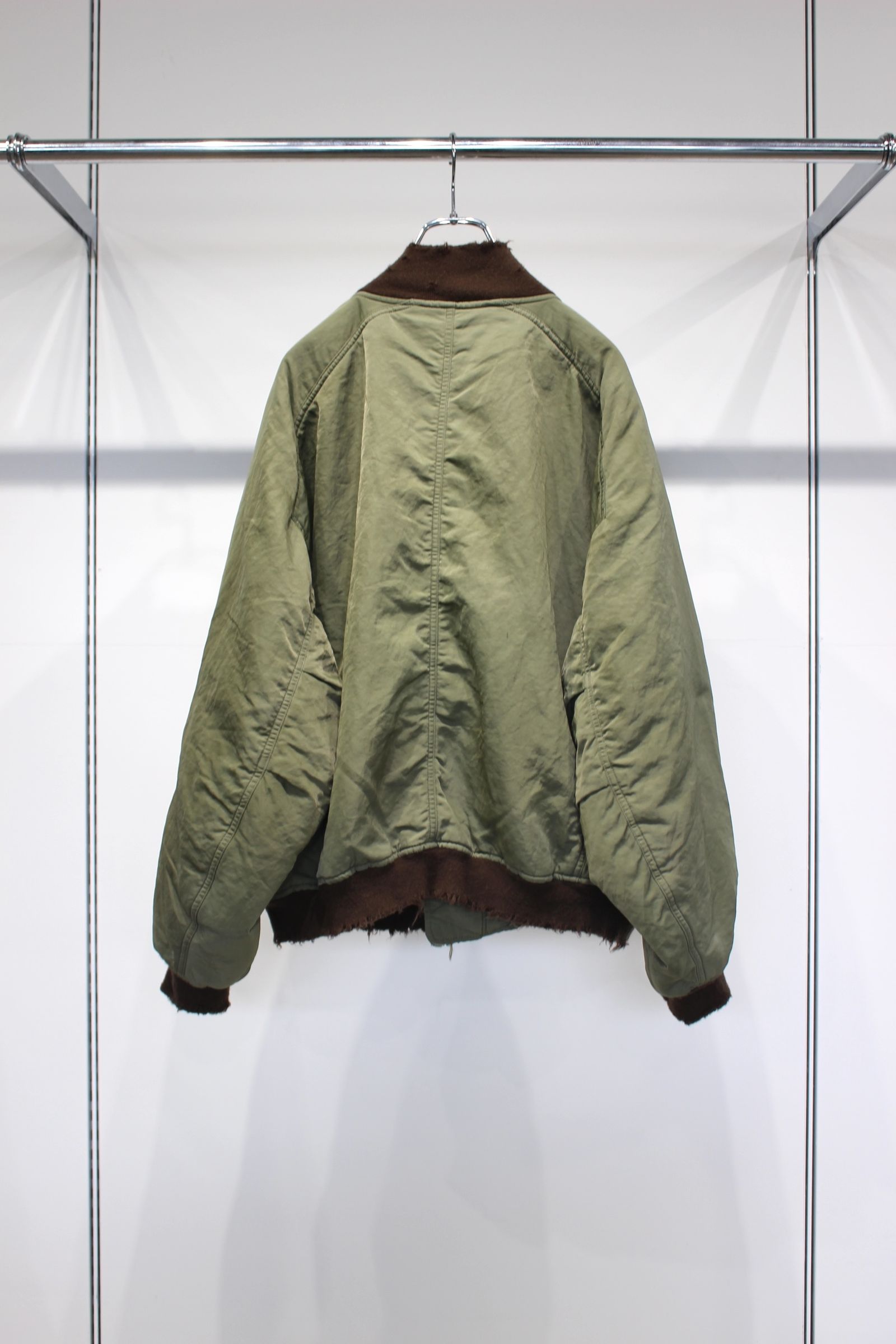 FADED BOMBER JACKET | KHAKI | ボンバージャケット